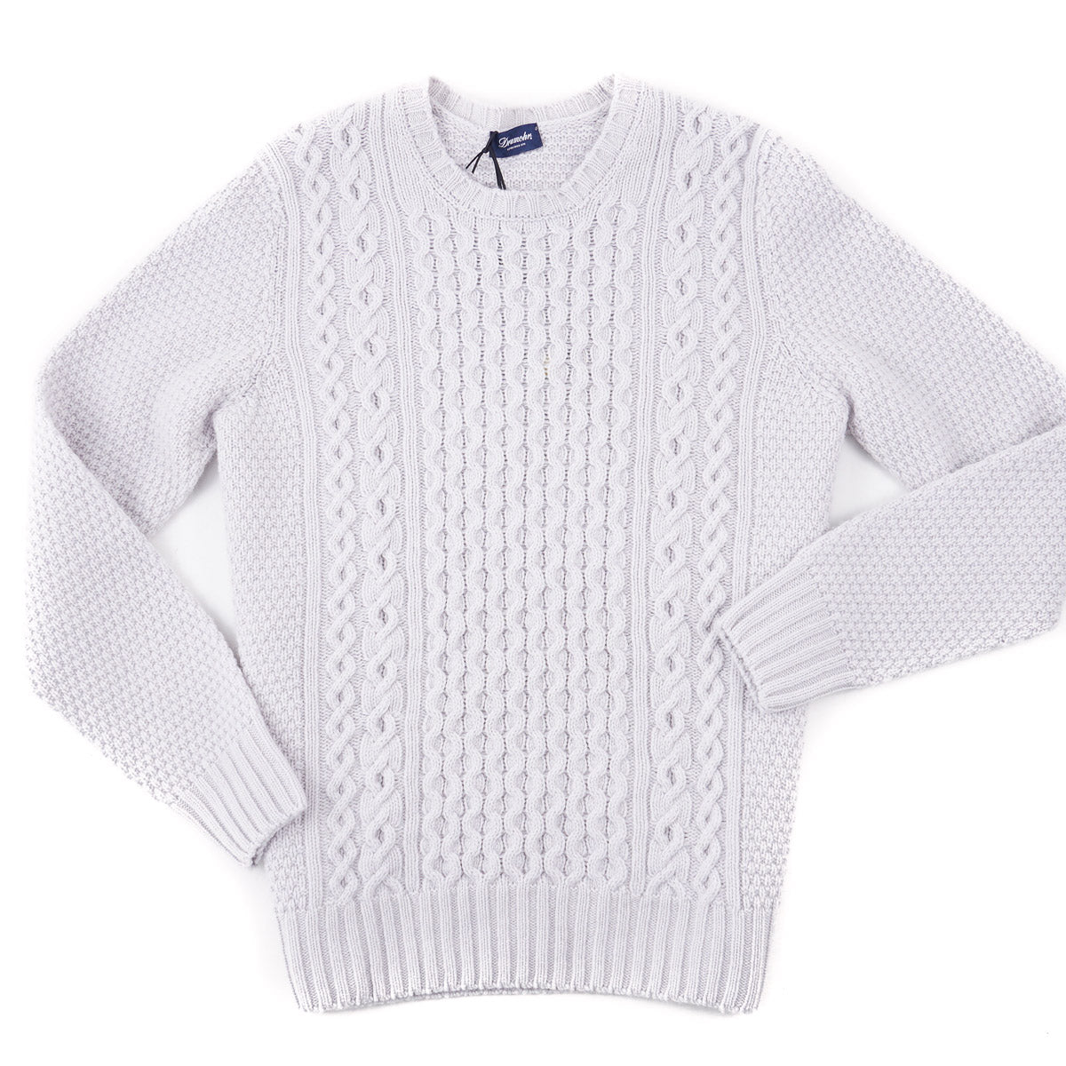 Drumohr Aran Cable Knit Lambswool Sweater for Women & Men | Soft Wool Winter Pullover | Cozy Casual & Office Wear | Perfect for Christmas Gifts & Cold Weather Fashion