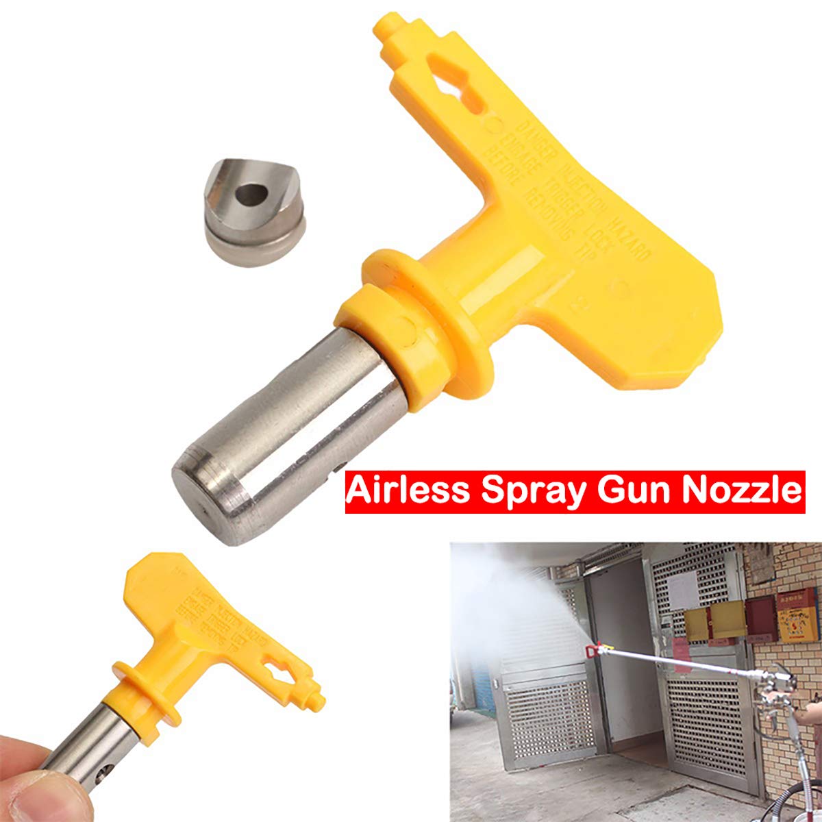 High-Quality Airless Sprayer Tip & Paint Spray Gun Parts - 411 Replacement Nozzle for Airless Paint Spraying Machines | Perfect for Professional Painting, DIY Home Projects & Industrial Coatings