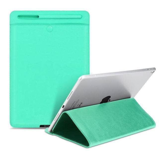 Apple iPad Air 4 (10.9-inch 2020 Model) Genuine PU Leather Protective Sleeve Case with Hand Strap - Perfect for Work, Travel & School