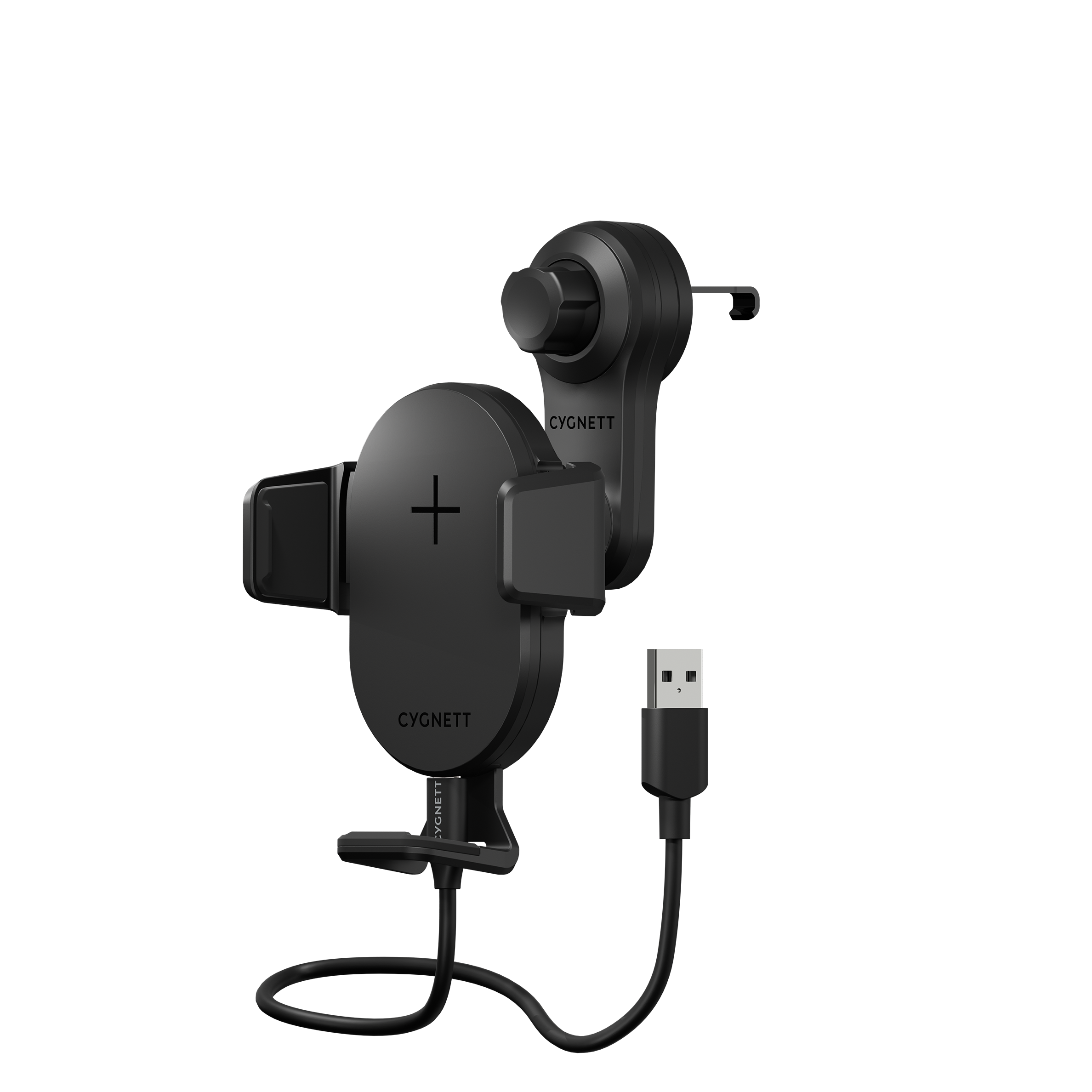 Universal Car Vent Mount Wireless Charger - 15W Fast Charging for iPhone & Android Phones - Hands-Free Charging While Driving