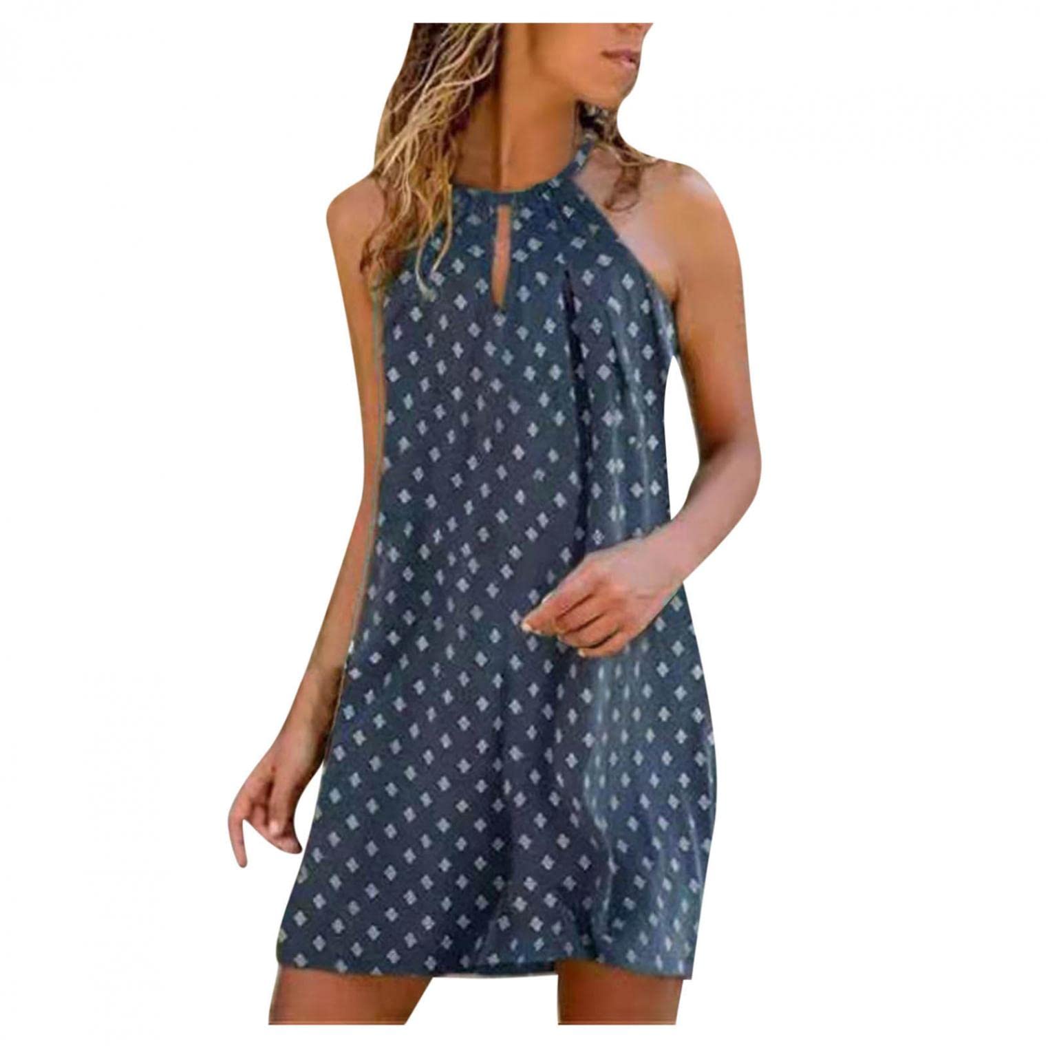 2023 Summer Women's Floral Print Maxi Dress - Sexy Cold Shoulder Midi Swing Dress with Pockets | Plus Size Casual Short Sleeve Dress for Beach, Party & Vacation