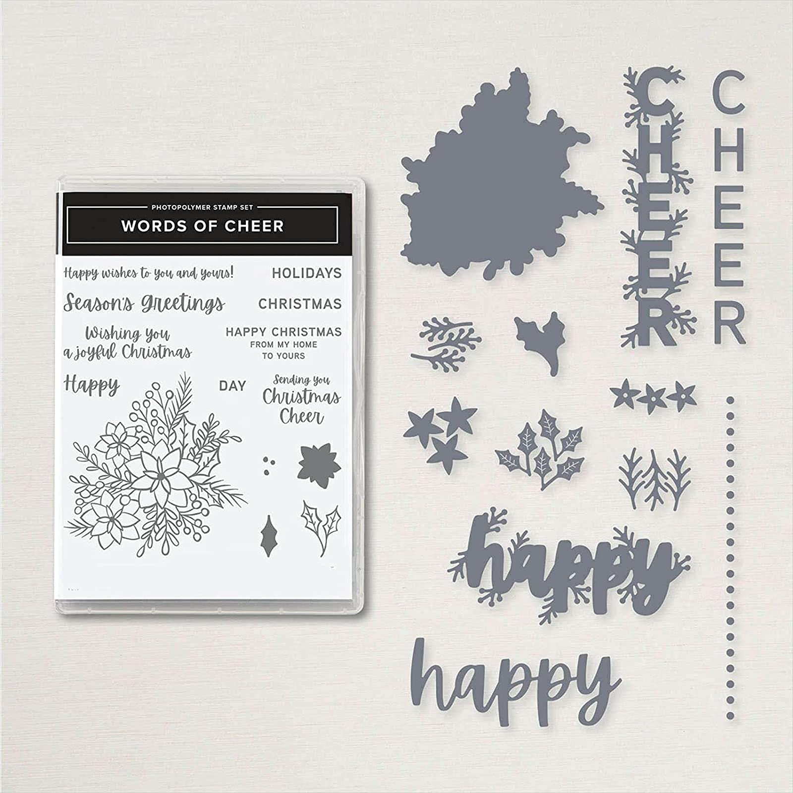 Premium Clear Flower Stamps & Cutting Dies for Card Making - Christmas Halloween Silicone Seals with Etching Knife Mold - DIY Scrapbooking, Photo Albums & Handmade Decorations (5388) - Perfect for Holiday Crafts, Greeting Cards & Memory Books
