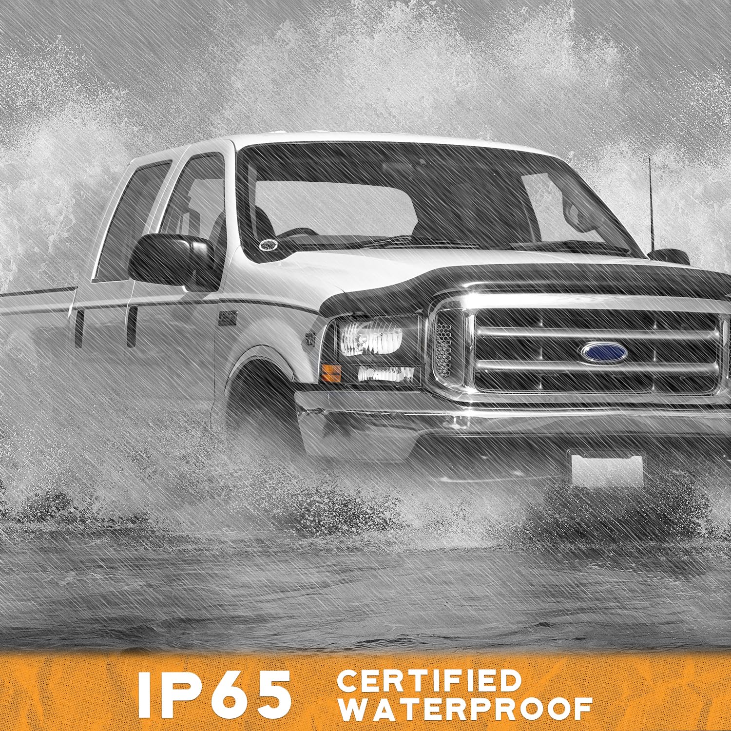 Ford Super Duty F250 F350 Headlight Assembly with Bulbs for 99-04 Models - Perfect for Night Driving & Off-Road Use