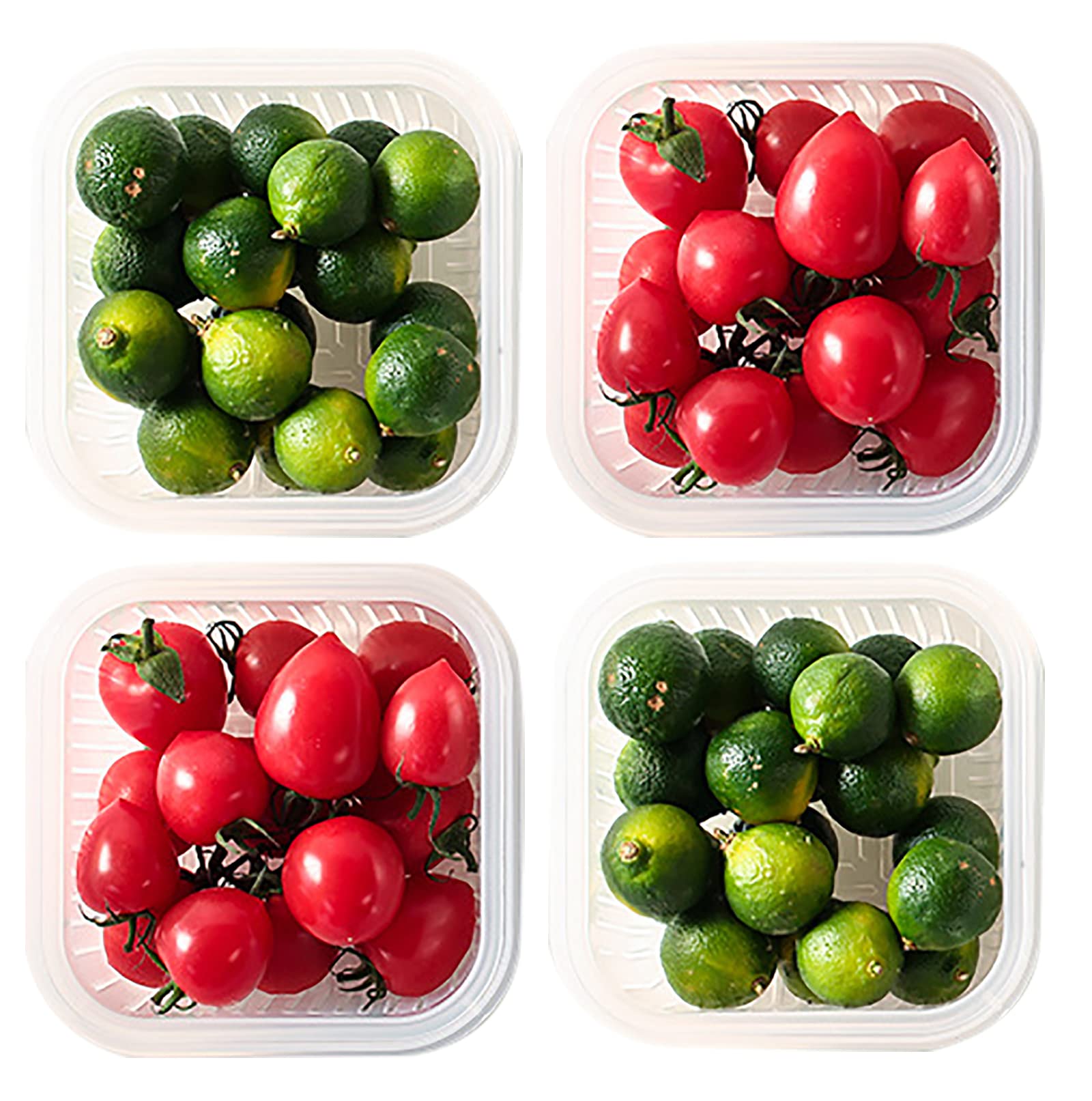2 Pack BPA-Free Berry Storage Containers with Leak-Proof Lids - Fresh Produce Saver for Fruits & Vegetables | Ideal for Refrigerator, Pantry & Meal Prep Organization