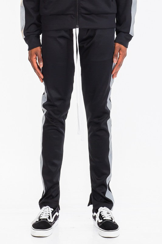 Men's Single Stripe Track Pants - Comfortable Athletic Joggers for Running, Gym & Casual Wear | Lightweight Breathable Workout Pants