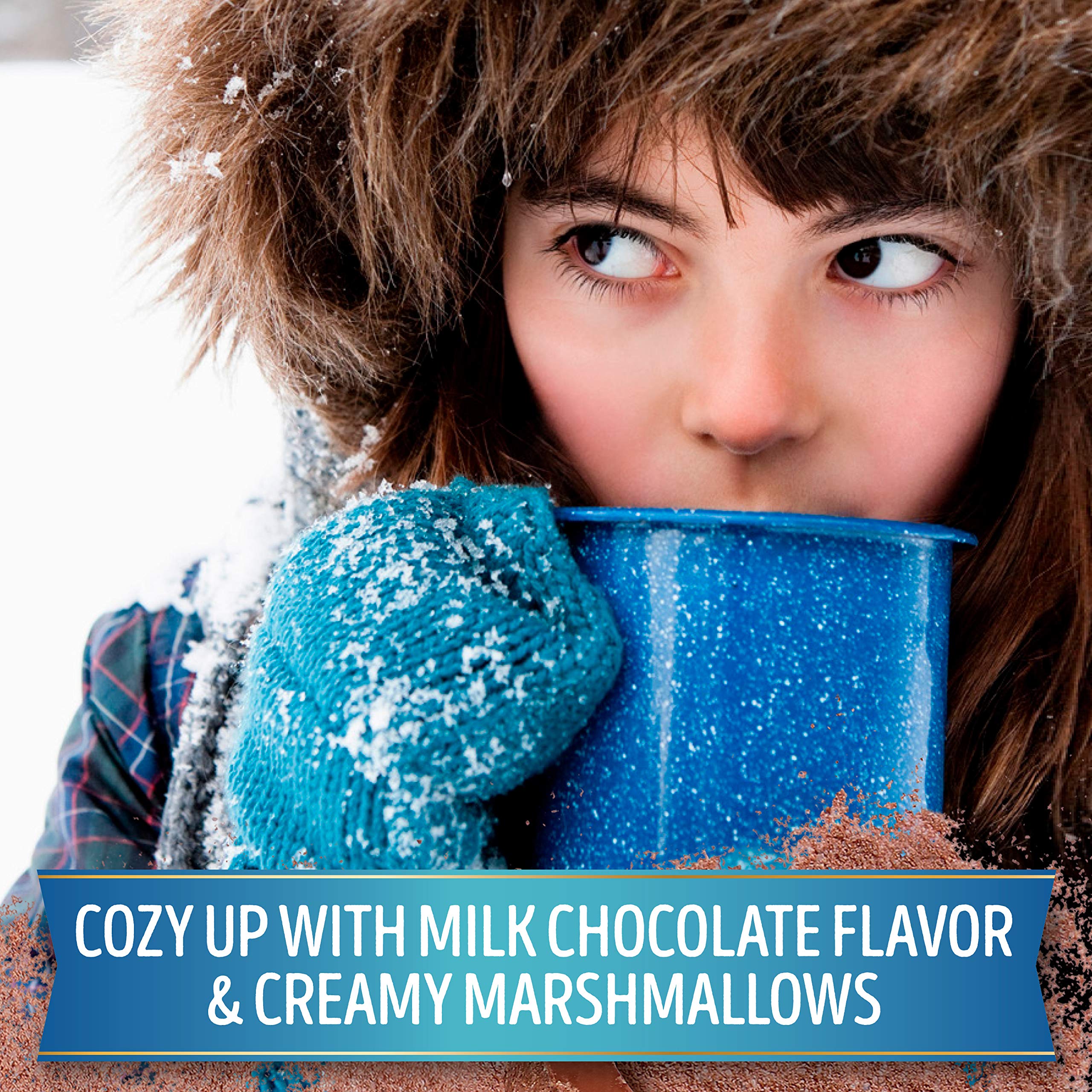 Swiss Miss Hot Chocolate Mix with Marshmallows - 8 Single Serve Packets for Winter Warmth, Holiday Gifts & Cozy Family Moments