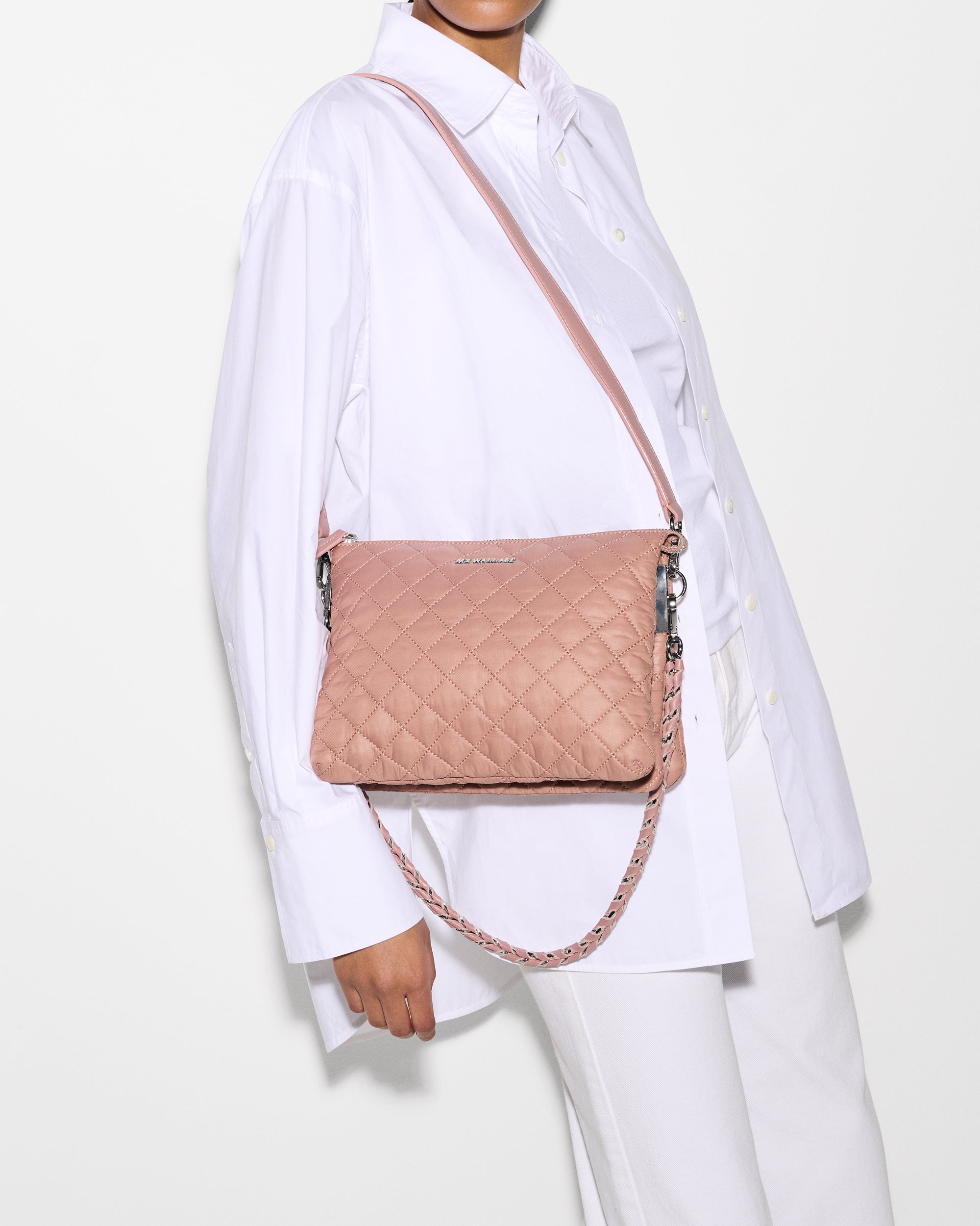 Dusty Rose Large Crosby Pippa Handbag - Elegant Women's Tote for Work, Travel & Everyday Use | Premium Leather Shoulder Bag with Spacious Interior