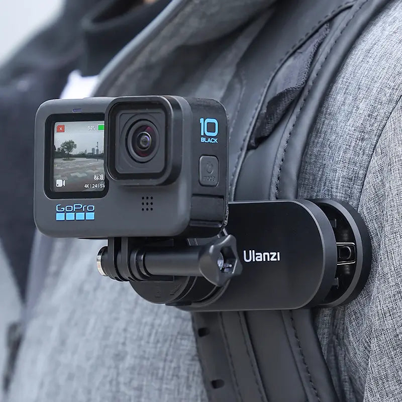 Ulanzi Go Quick II Magnetic Quick Release Backpack Strap Clip for GP Mount 3169 - Secure Camera Mount for DSLR, Mirrorless & Action Cameras - Perfect for Hiking, Travel & Outdoor Photography