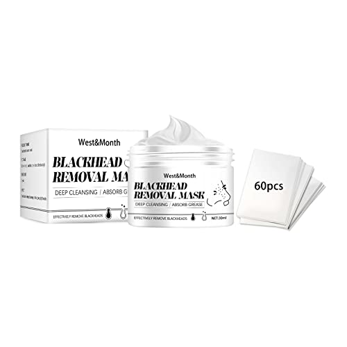 Blackhead Remover Mask - Deep Cleansing Peel Off Nose Strips for Men & Women | Pore Cleanser & Purifying Facial Treatment | 60 Pcs | Perfect for Acne-Prone Skin & Daily Skincare Routine
