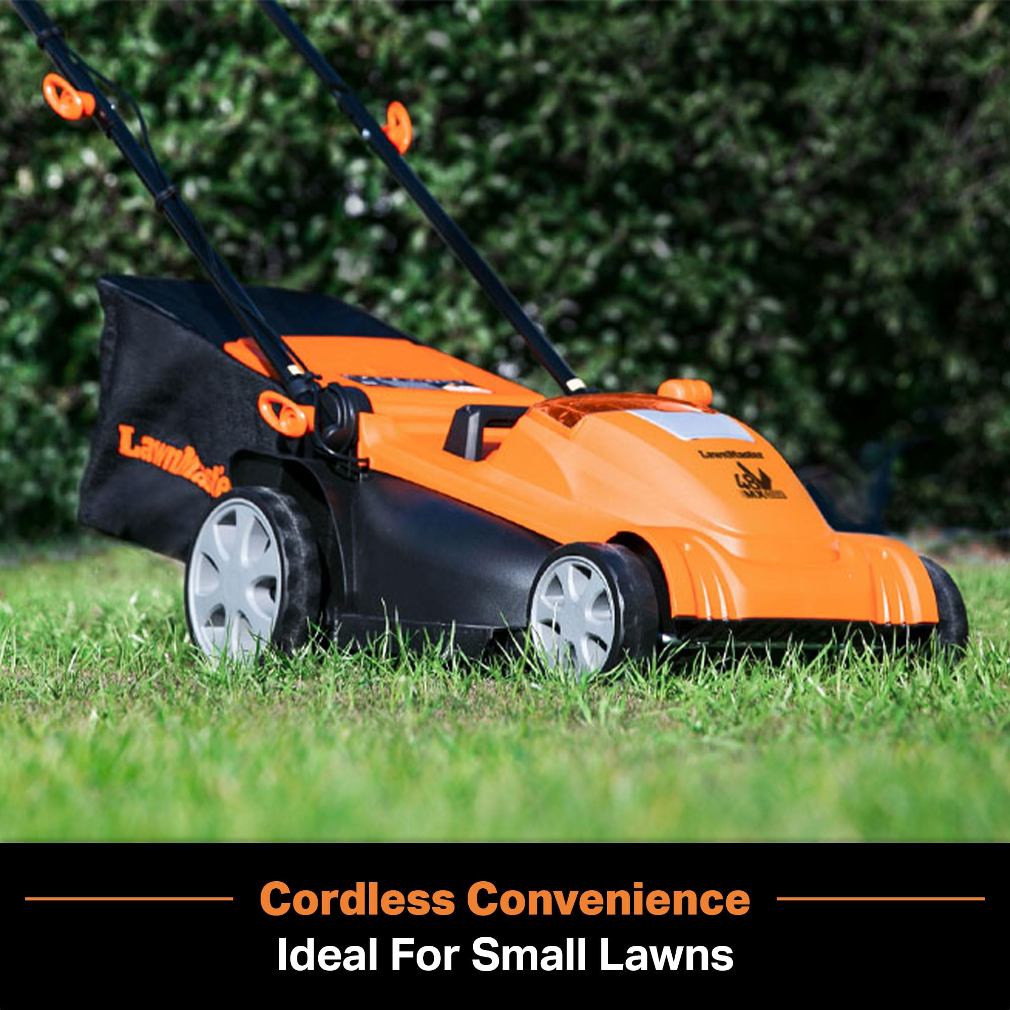 LawnMaster CLMF4815E 48V MAX* 15-Inch Brushless Cordless Lawn Mower with 2X24V MAX* 4.0Ah Batteries & Dual Charger - Perfect for Small to Medium Yards, Quiet & Eco-Friendly Mowing
