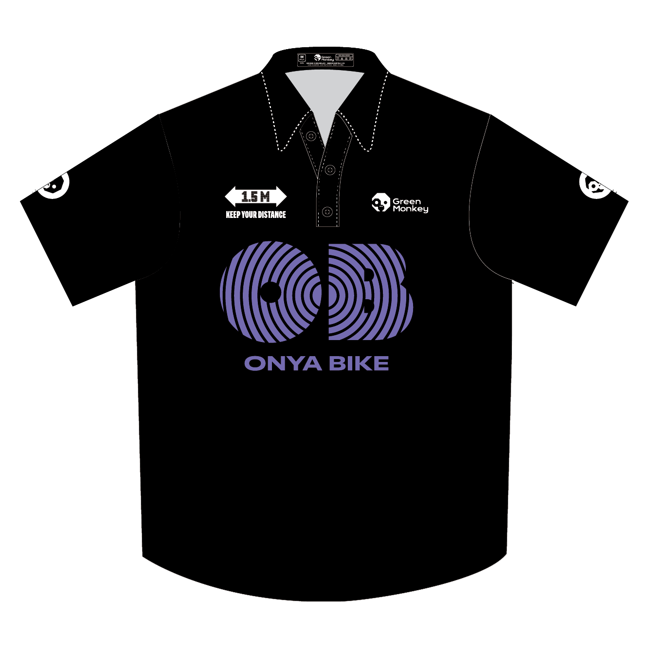 ONYA BIKE Polo Shirt for Men & Women - Breathable Quick-Dry Performance Shirt for Cycling, Golf & Outdoor Sports