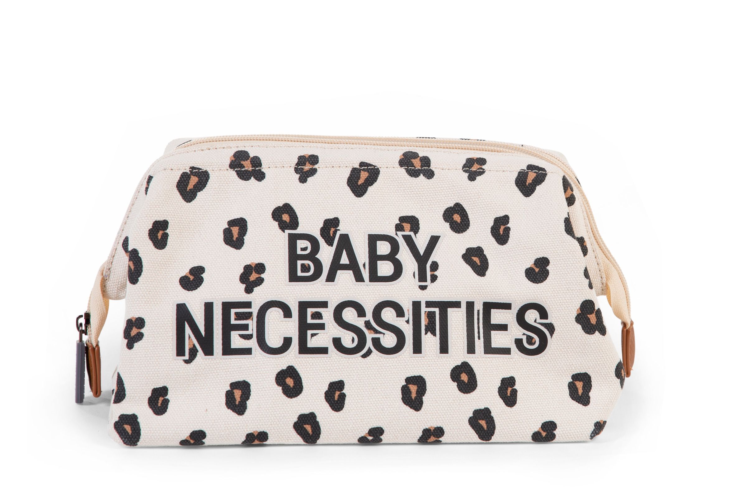 Childhome Leopard Print Baby Travel Toiletry Bag - Waterproof Diaper Organizer for Newborn Essentials, Perfect for Daycare, Hospital & On-the-Go Parents
