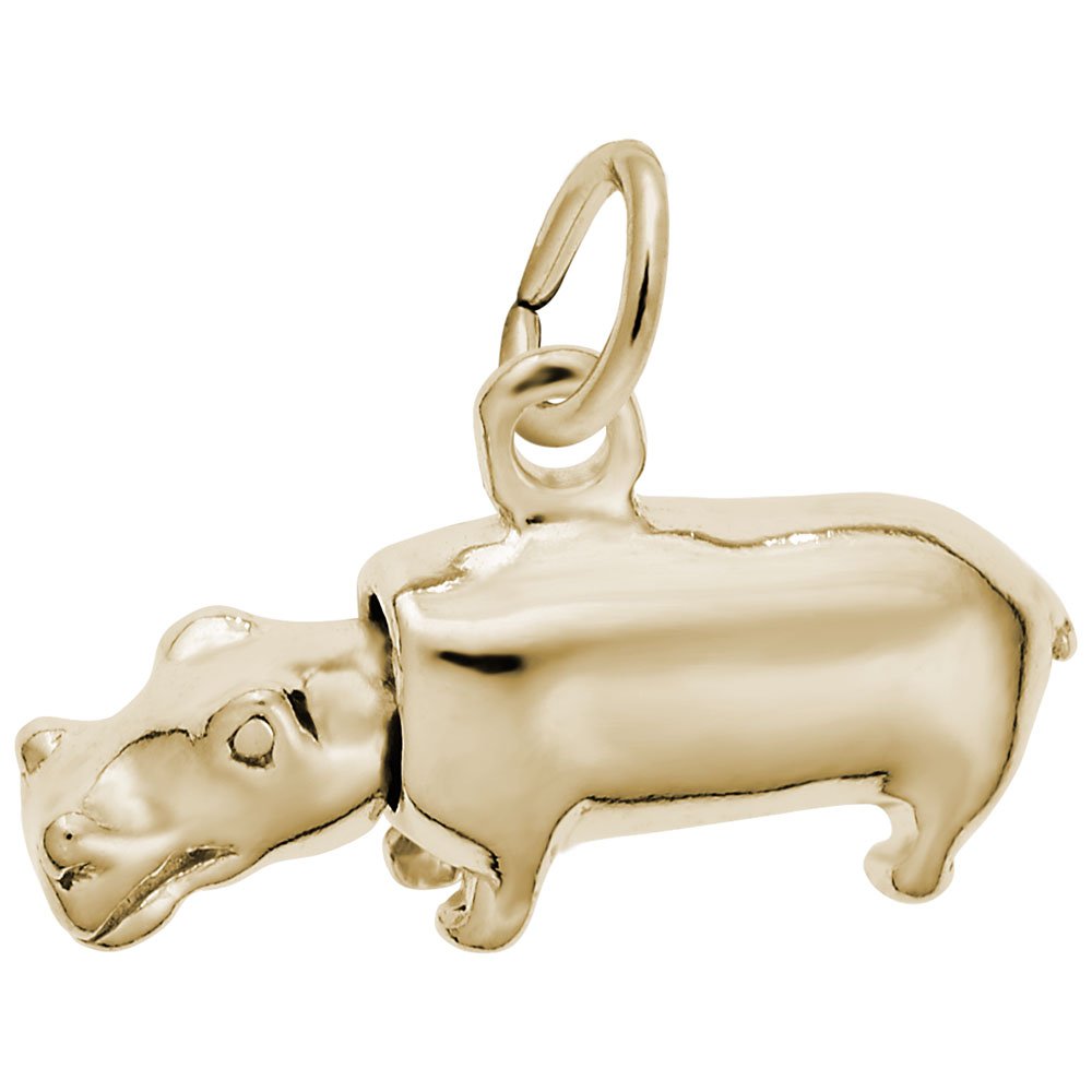 Hippo Charm for Jewelry Making - Handmade Bracelet & Necklace Charms for DIY Crafting - Perfect for Gifts, Party Favors, and Kids' Accessories