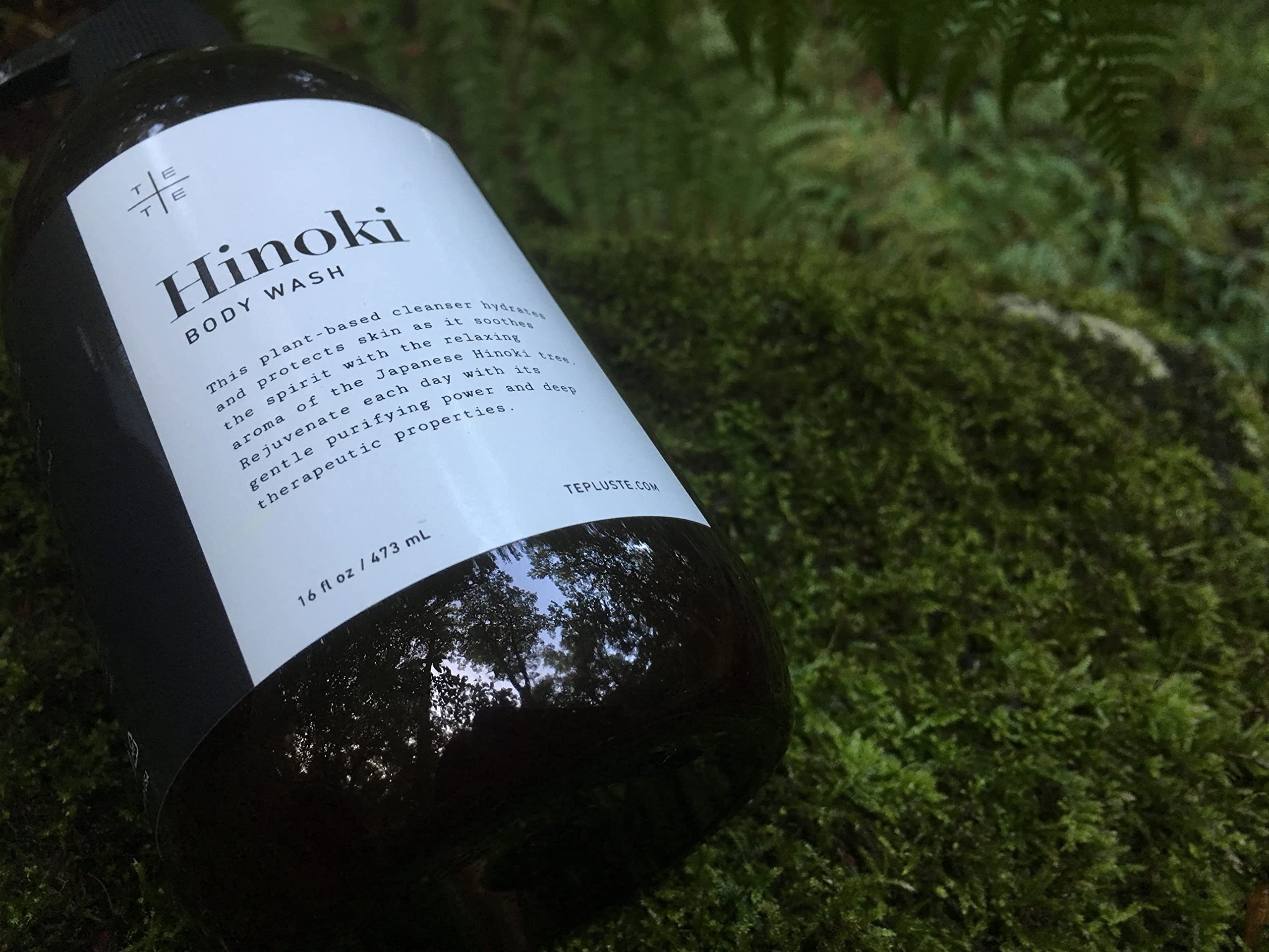 Japanese Hinoki Essential Oil Body Wash - Gentle, Hydrating & Vegan with Soothing Aroma | Relaxing Bath & Shower Experience for Dry & Sensitive Skin