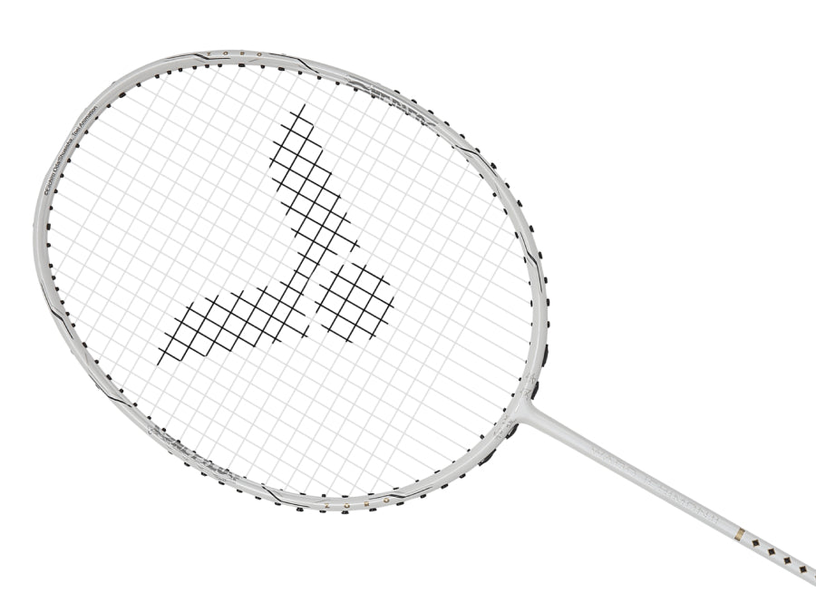 Victor One Piece Badminton Racket - Lightweight Carbon Fiber Badminton Racquet for Adults & Beginners - Perfect for Indoor/Outdoor Court Play, Training & Competitive Matches