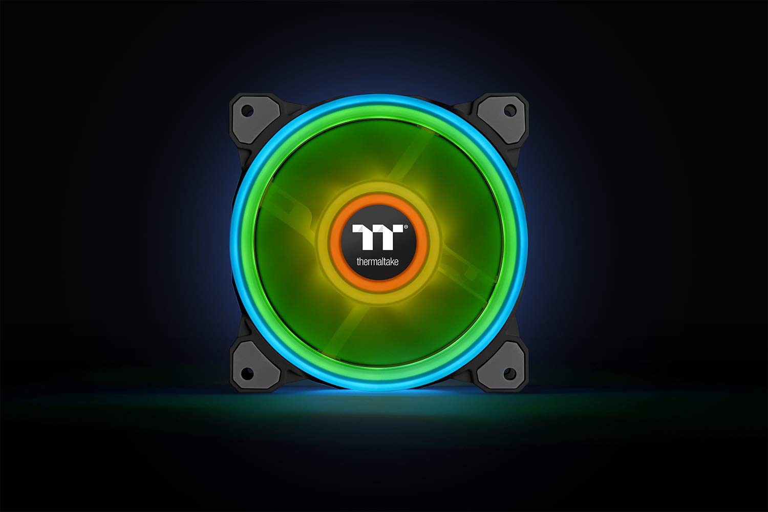 Thermaltake Riing Quad 14 RGB Radiator Fan TT Premium Edition - High Performance PC Cooling Fan for Gaming PCs, Workstations & Liquid Cooling Systems - Single Fan Pack