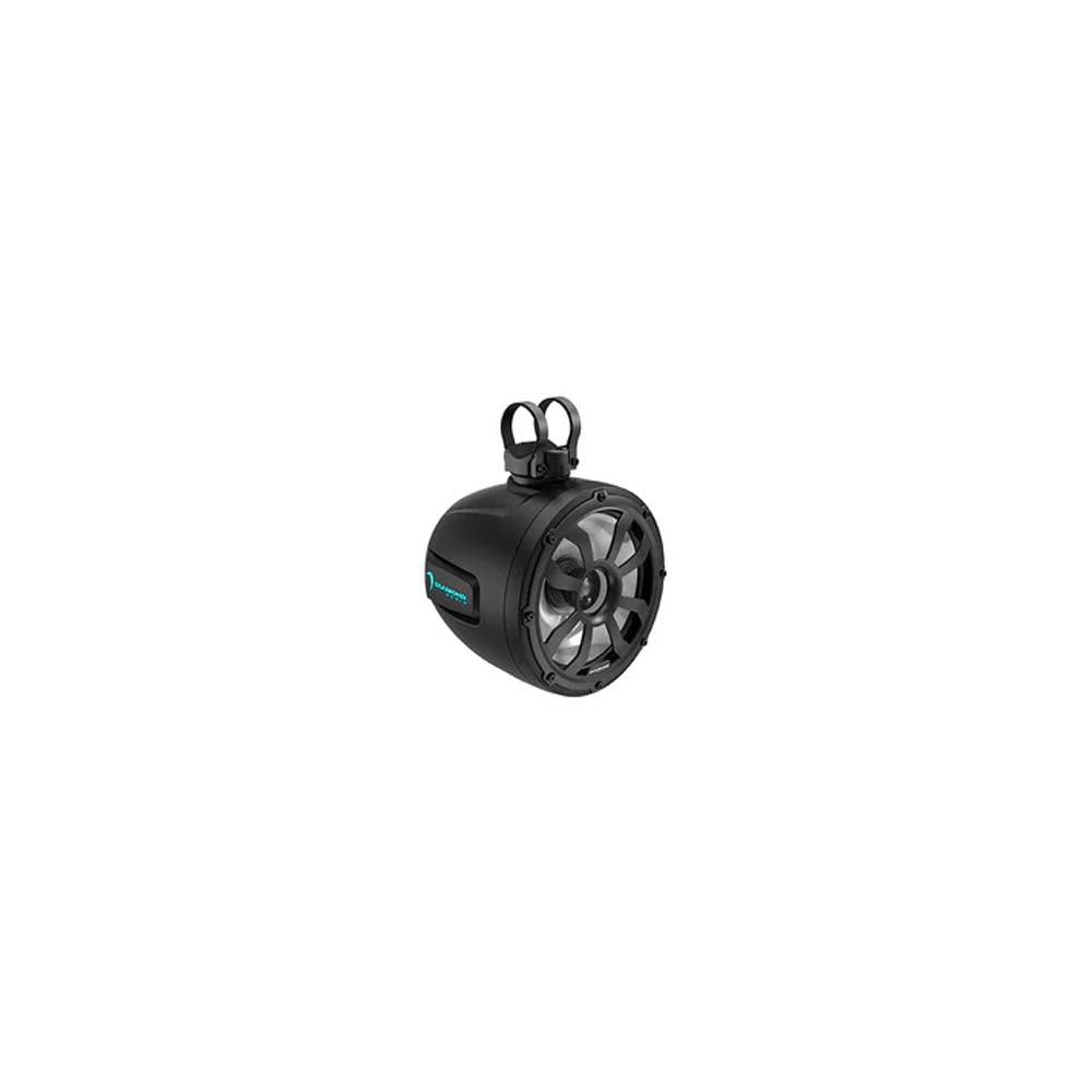 Diamond Audio POD10F4B 10-Inch 2-Way Marine Tower Speaker with Titanium Dome Tweeter - Waterproof & UV Resistant for Boats, Yachts & Outdoor Entertainment (Black)