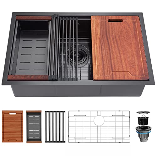 Stainless Steel Sink - Matte Black