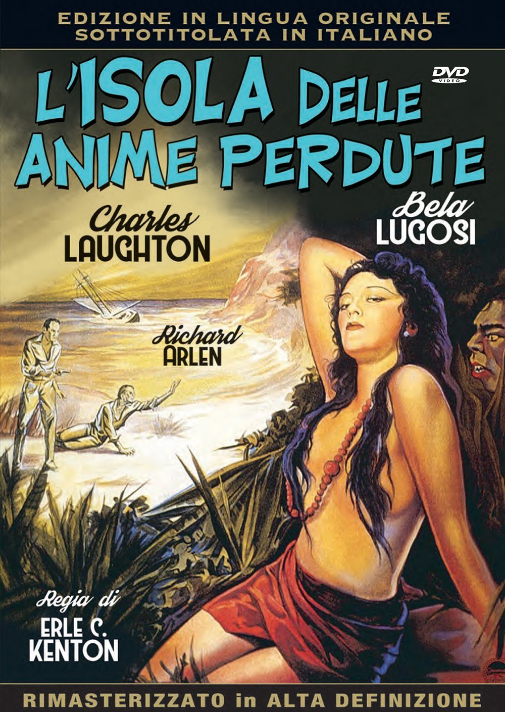 L'Isola Delle Anime Perdute (The Island of Lost Souls) - Italian Import DVD - Classic Horror Movie for Film Collectors & Vintage Cinema Lovers - Perfect for Movie Nights & Halloween Screenings