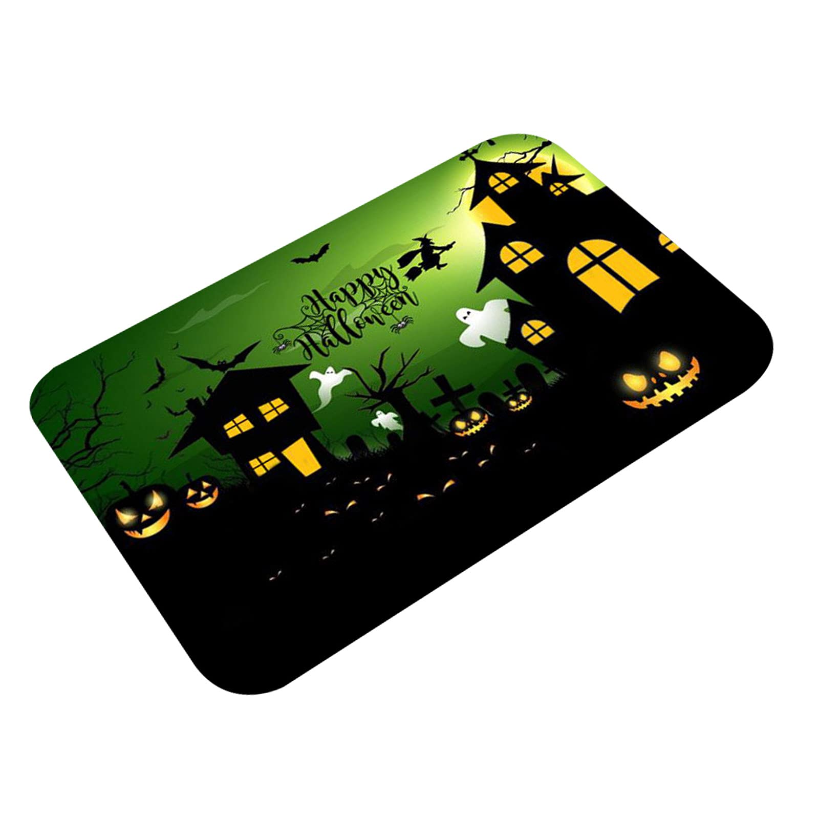Halloween Doormat Blanket - Lightweight Halloween Door Decor for Front Porch, Home Decorations, Welcome Mat for Halloween Party & Seasonal Decor - Perfect for Summer & Fall Outdoor Use