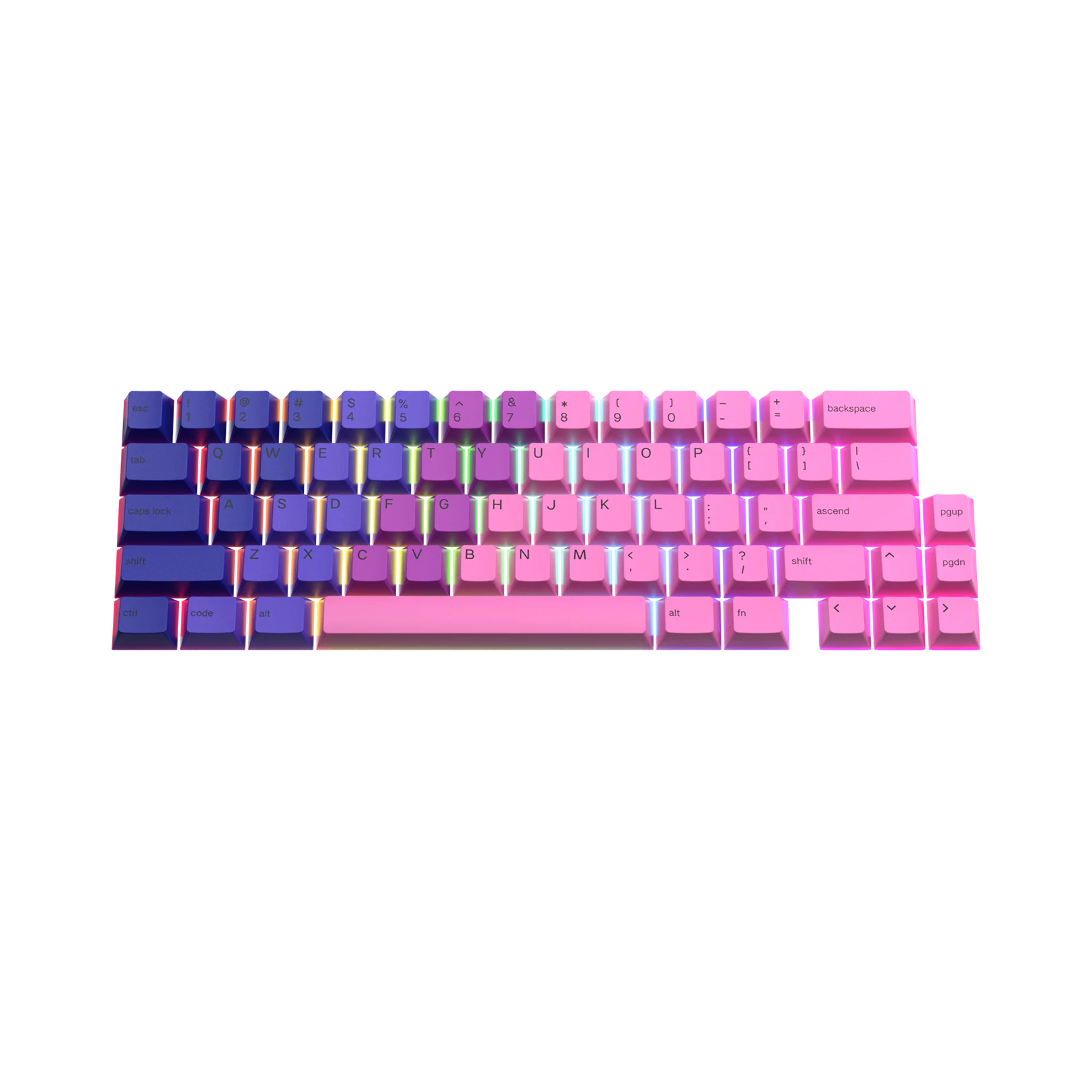 Nebula Keycaps for Mechanical Keyboards - Custom RGB Backlit Keycap Set for Gaming & Typing - Perfect for PC, Mac, and Laptop Keyboards