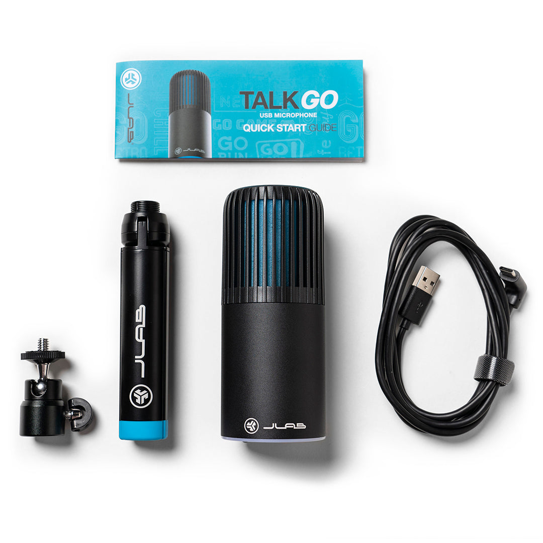 Talk GO USB Microphone - Professional Plug & Play PC Mic for Streaming, Podcasting, Gaming & Online Meetings (Black) | Crystal Clear Sound for Content Creators & Remote Workers