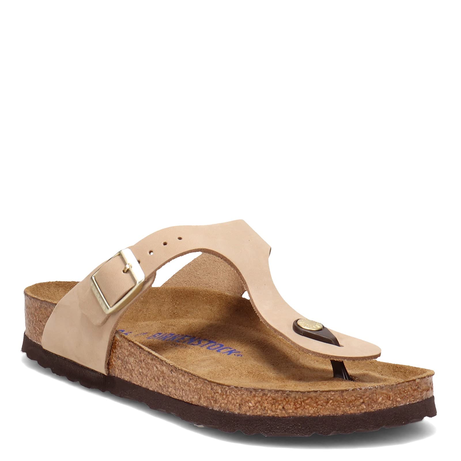 Birkenstock Women's Gizeh Soft Footbed Sandals - Sandcastle Color, Size 7.5 | Comfortable Summer Shoes for Beach, Travel & Casual Wear