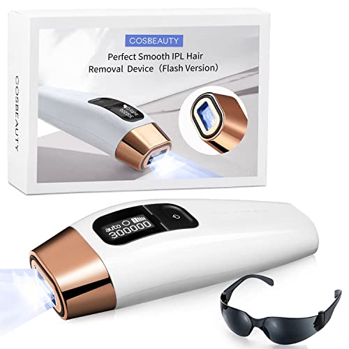 COSBEAUTY At-Home IPL Laser Hair Removal Device for Women & Men - Permanent Painless Hair Remover with Corded Power - Perfect for Legs, Underarms, Bikini Line & Full Body Hair Removal at Home