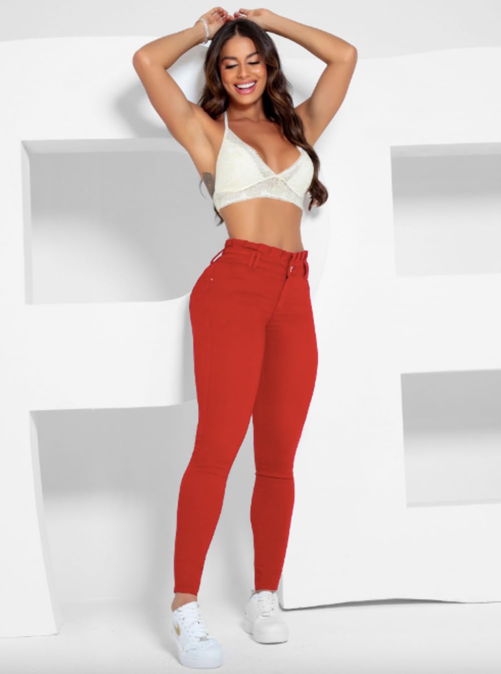 Pit Bull Jeans Women's High Waisted Butt Lifting Denim Pants 59461 - Perfect for Casual Wear, Night Out & Body Shaping