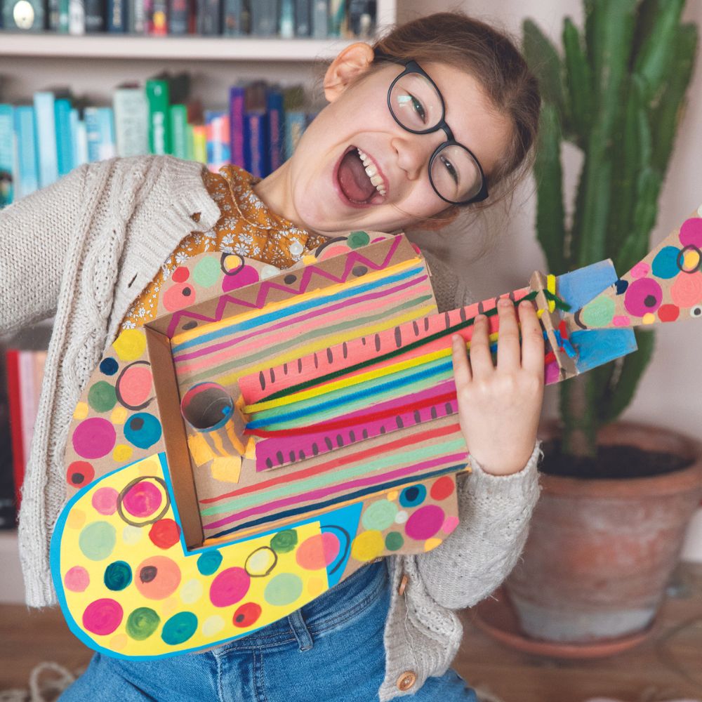 LoLA Magical Music Children's Art Box - Creative DIY Craft Kit for Kids, Musical Drawing & Painting Set - Perfect for Birthday Gifts, Classroom Activities & Family Bonding Time