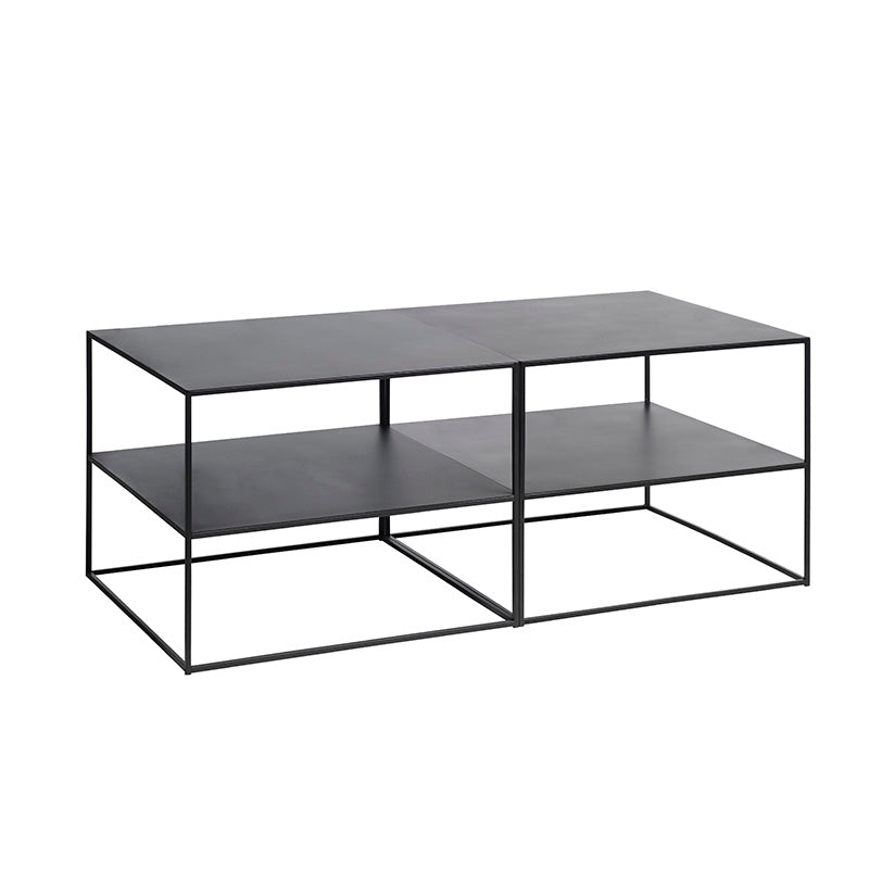 Modern Square PEBBLE Coffee Table 50x50cm Black - Perfect for Living Room, Lounge & Office Decor