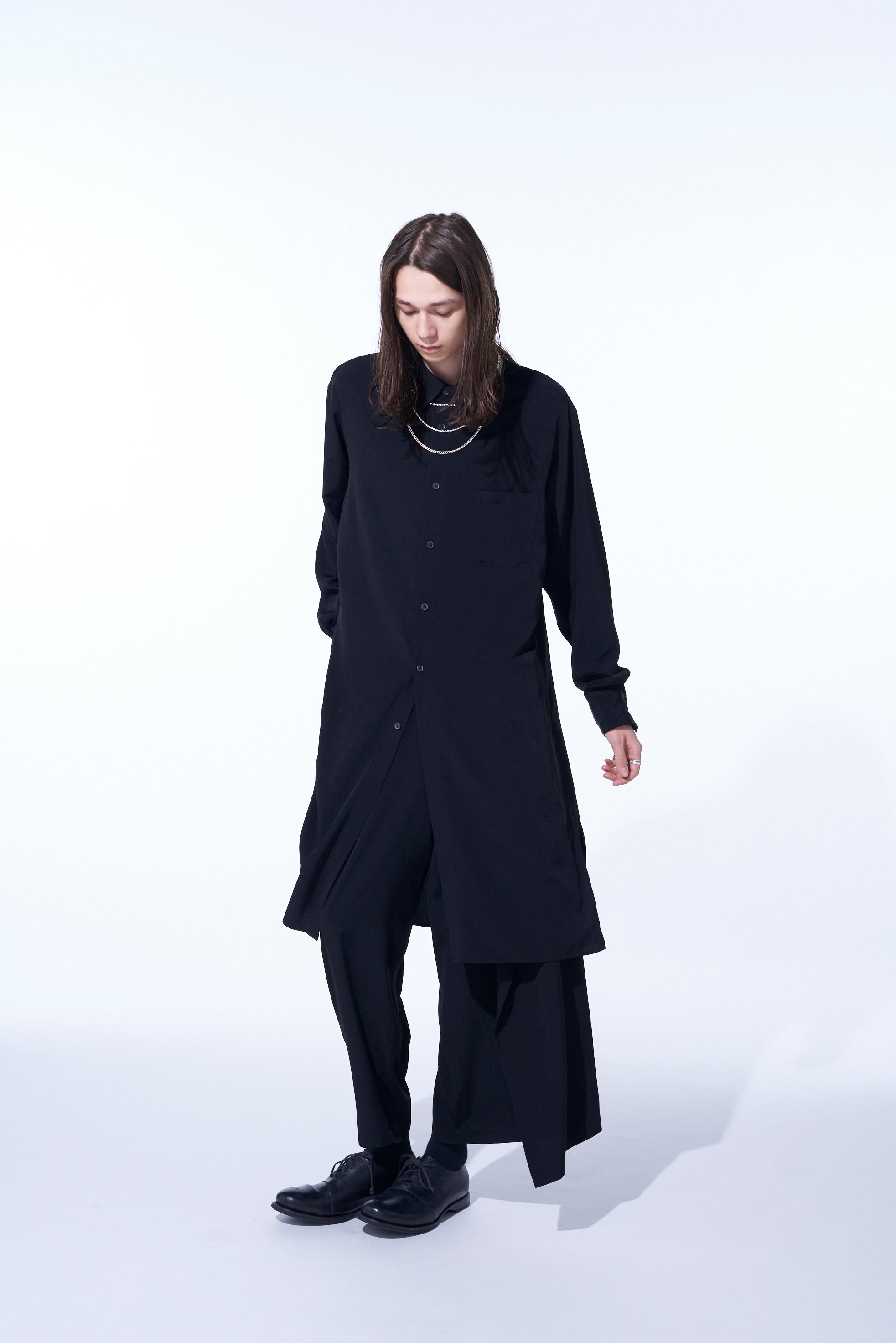 CREPE DE CHINE Regular Collar Loose Fit Long Sleeve Shirt for Women - Elegant Casual & Office Wear