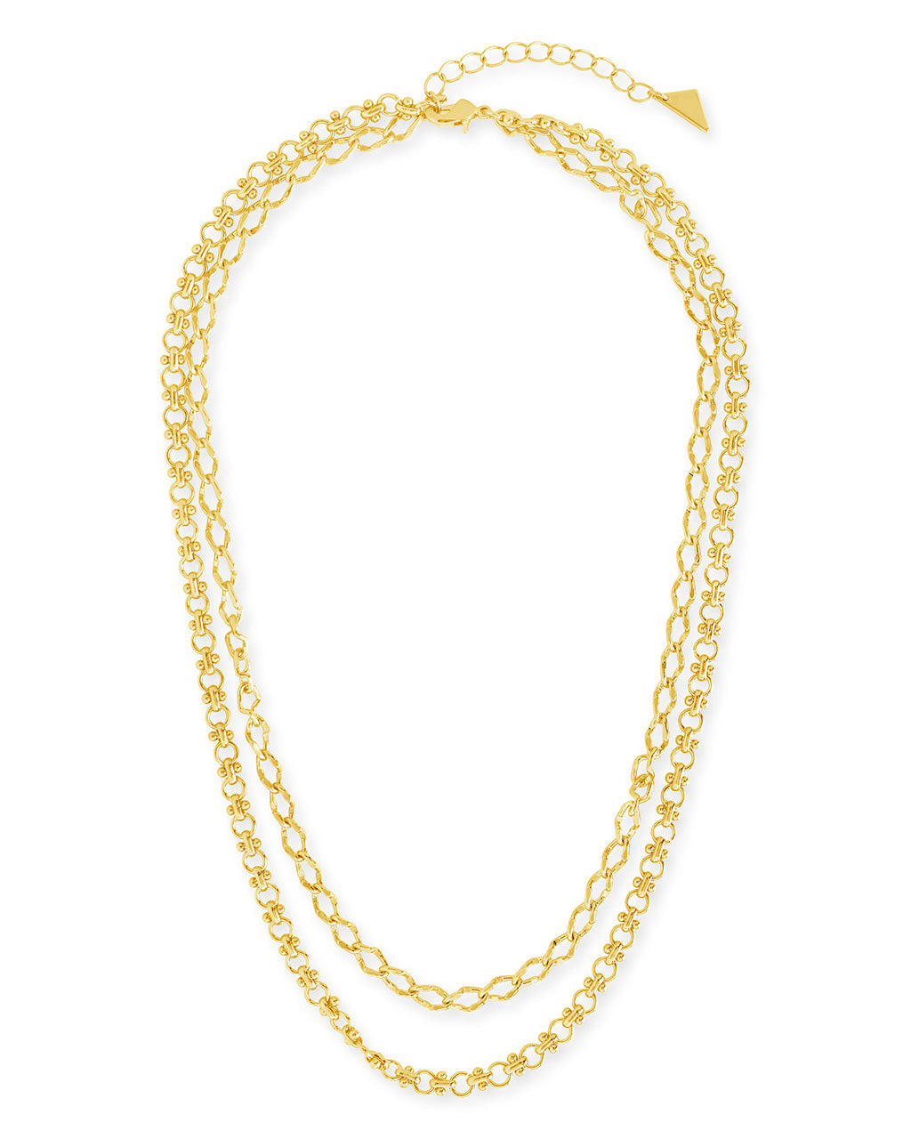 Selena Layered Chain Necklace for Women - Elegant Gold Plated Layered Necklace Jewelry - Perfect for Casual Wear, Date Night & Gifts