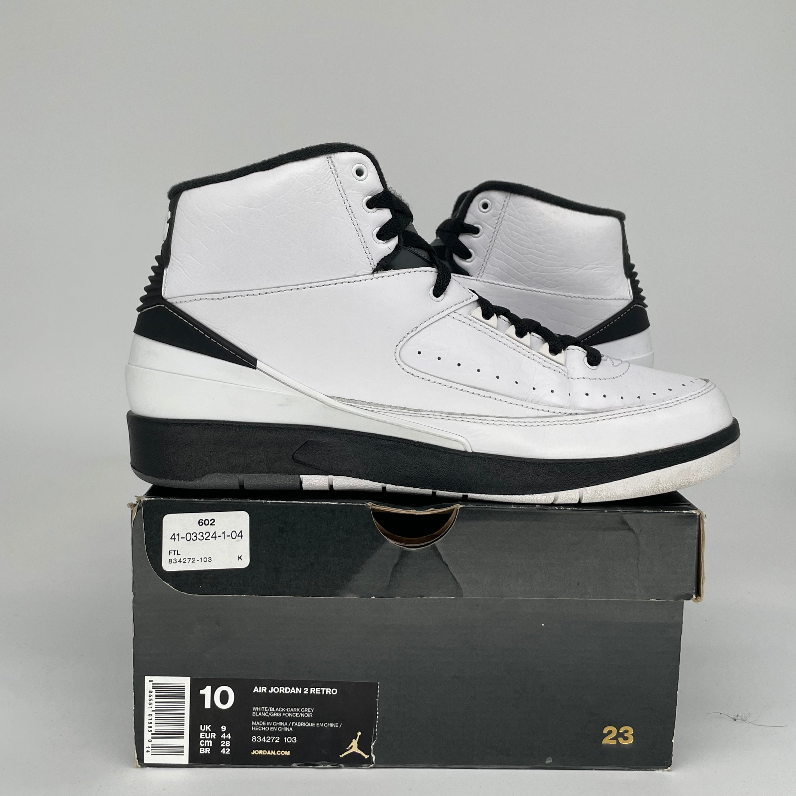 AIR JORDAN 2 WING IT Sneakers - Men's Size 10 (834272-103) White Basketball Shoes for Casual Wear & Street Style