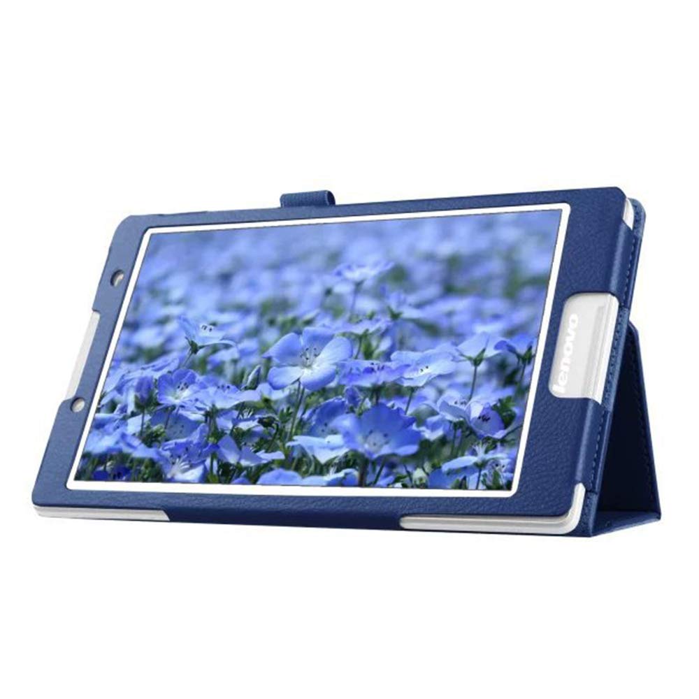 Premium Slim PU Leather Folio Case for Sony Xperia Z4 Tablet 10.1 Inch - 2-Folding Stand Cover with Auto Sleep/Wake Feature (Blue) - Perfect for Work, Travel & Home Entertainment