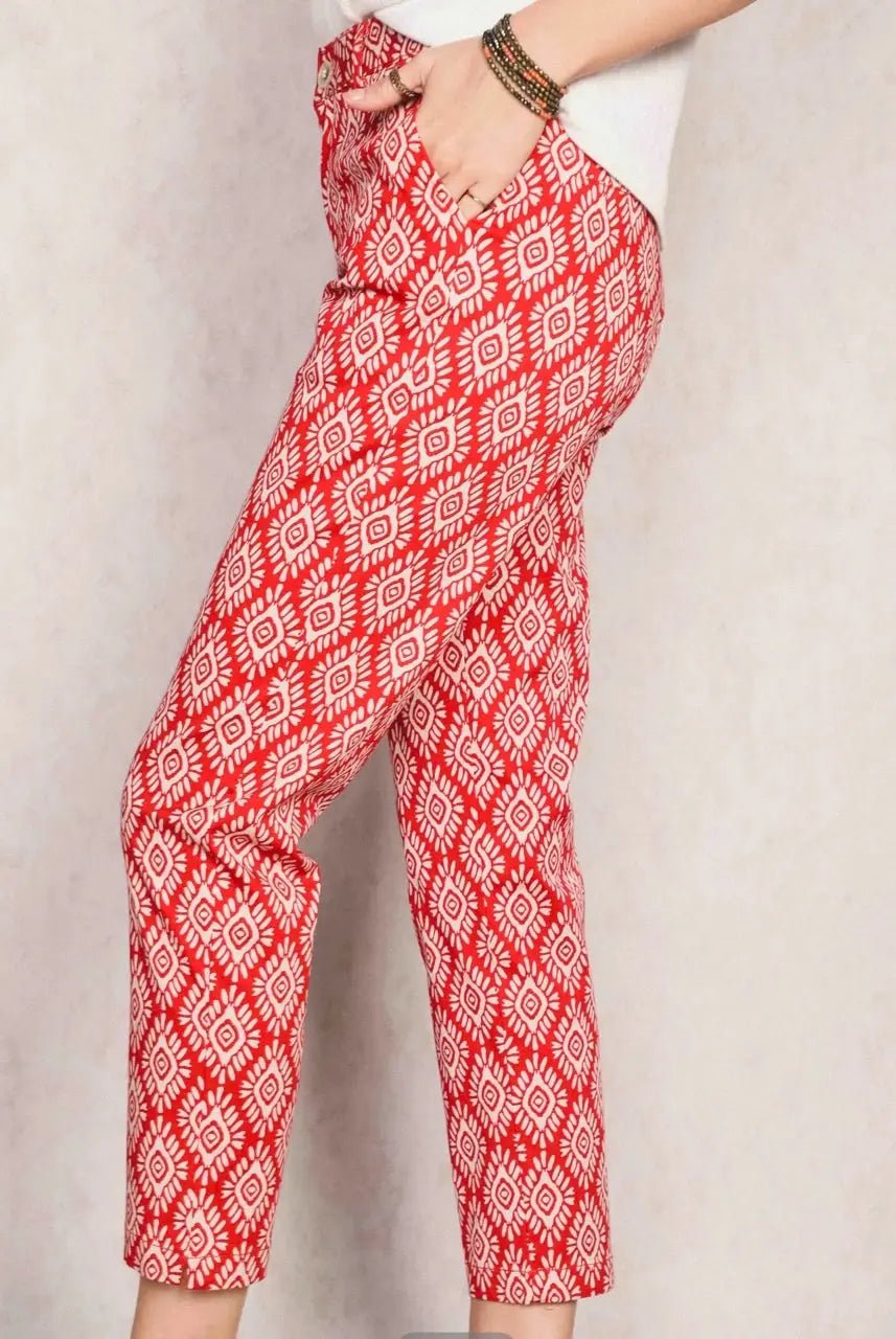 Stylish Marlone Print 7/8 Chino Pants for Men - Perfect for Casual Wear, Office & Weekend Outings