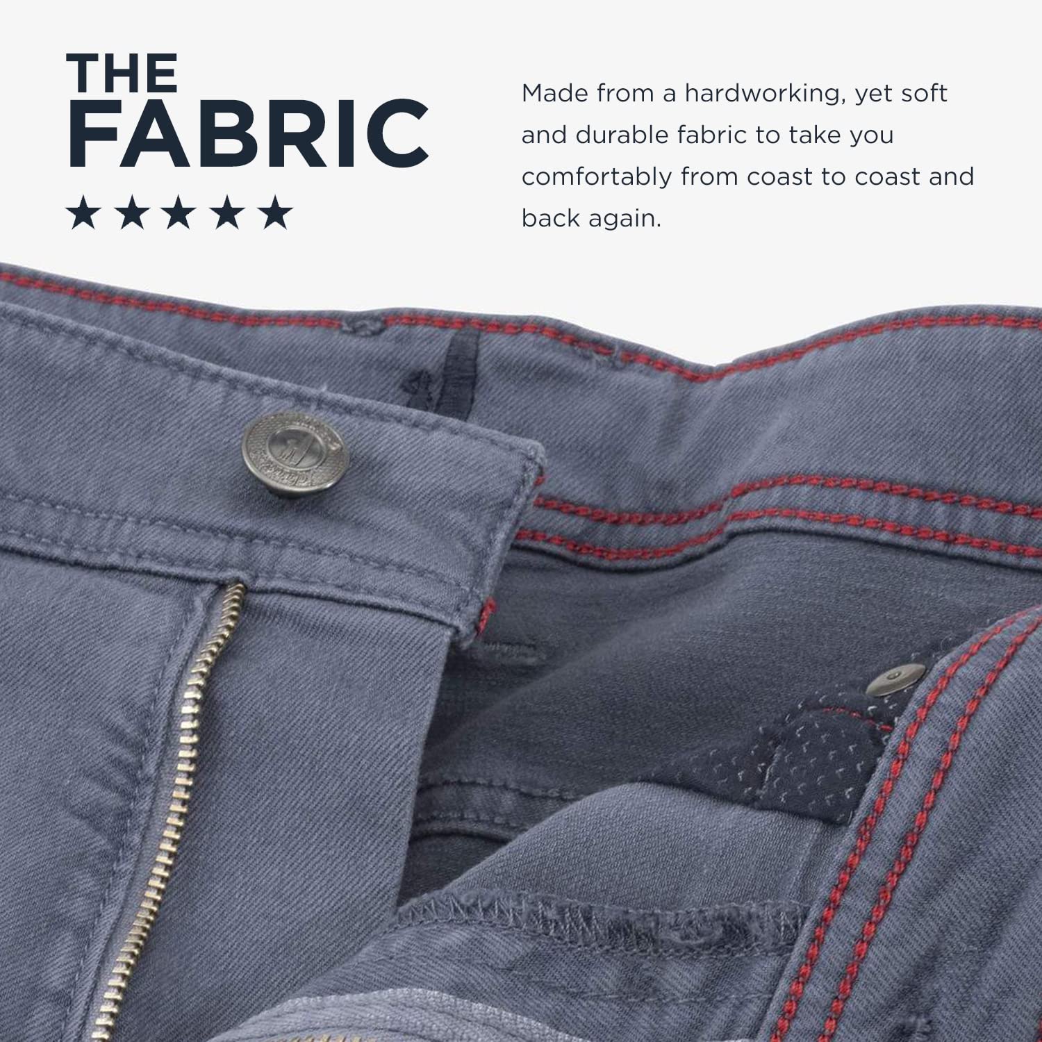 Johnnie-O Hugo 5-Pocket Pants for Men - Comfortable Casual & Golf Pants - Perfect for Work, Travel & Outdoor Activities