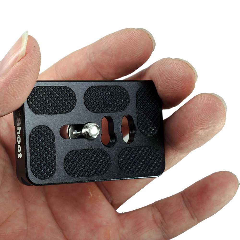 6x3.9cm Metal Camera Quick Release Plate QS-60 - ARCA-Swiss Compatible Tripod Mounting Clamp for DSLR/Mirrorless Cameras | Perfect for Landscape, Wildlife & Travel Photography