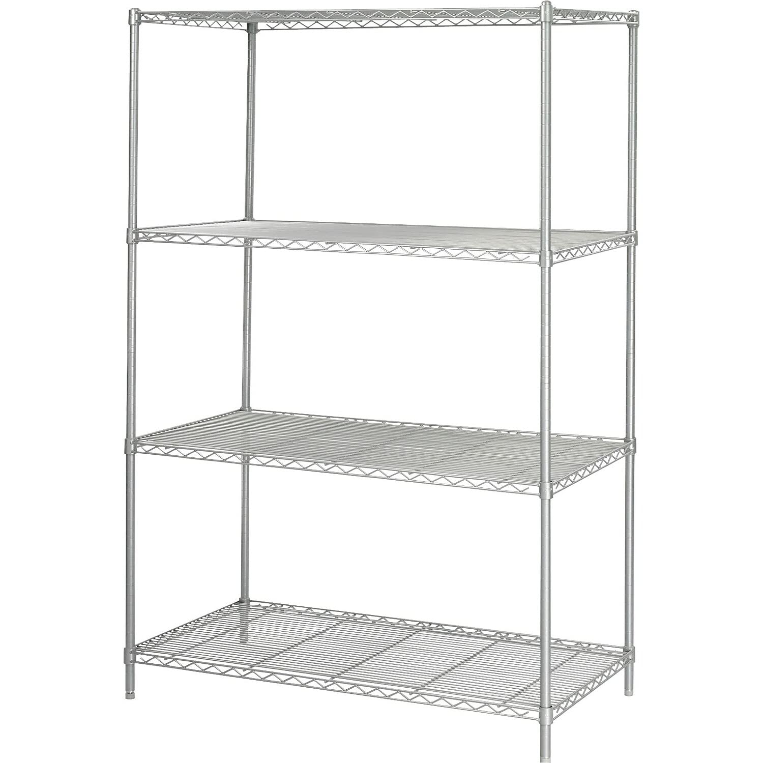 Safco Industrial Wire Shelving - Heavy Duty Metal Storage Shelf for Office, Home, Garage - 48