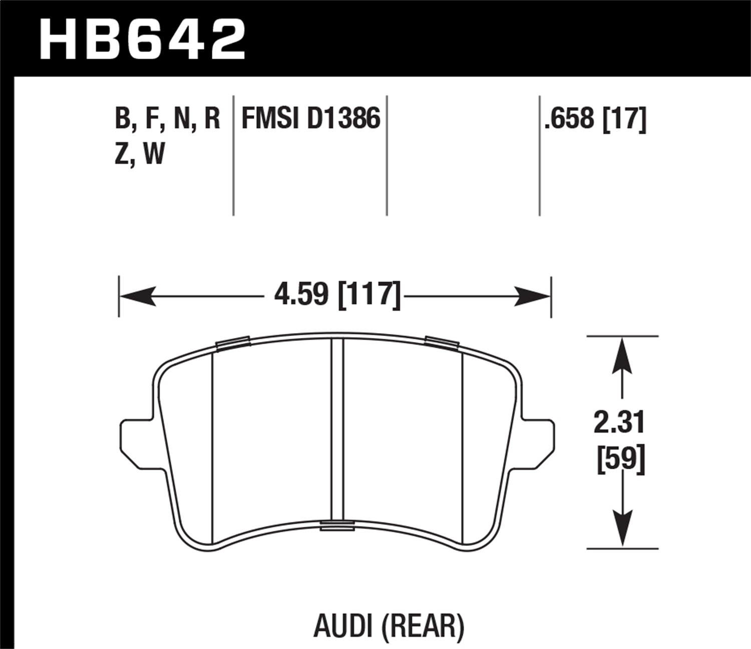 HB642B.658 HPS 5.0 High Performance Street Brake Pads - Premium Ceramic Brake Pads for Smooth & Quiet Stopping - Perfect for Daily Commuting & City Driving
