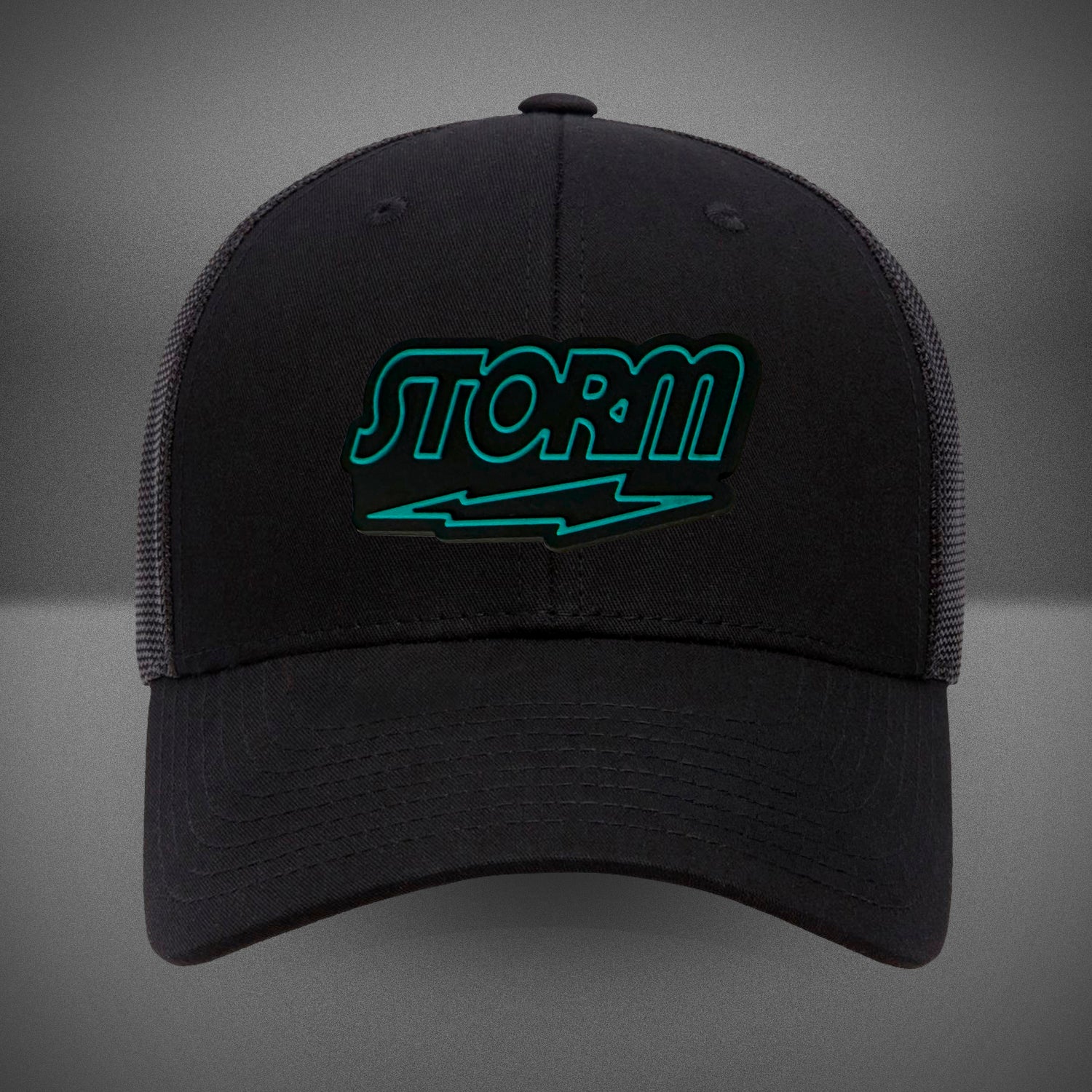 Storm Trucker Hat - Adjustable Mesh Back Baseball Cap for Men & Women - Black for Outdoor, Sports & Casual Wear