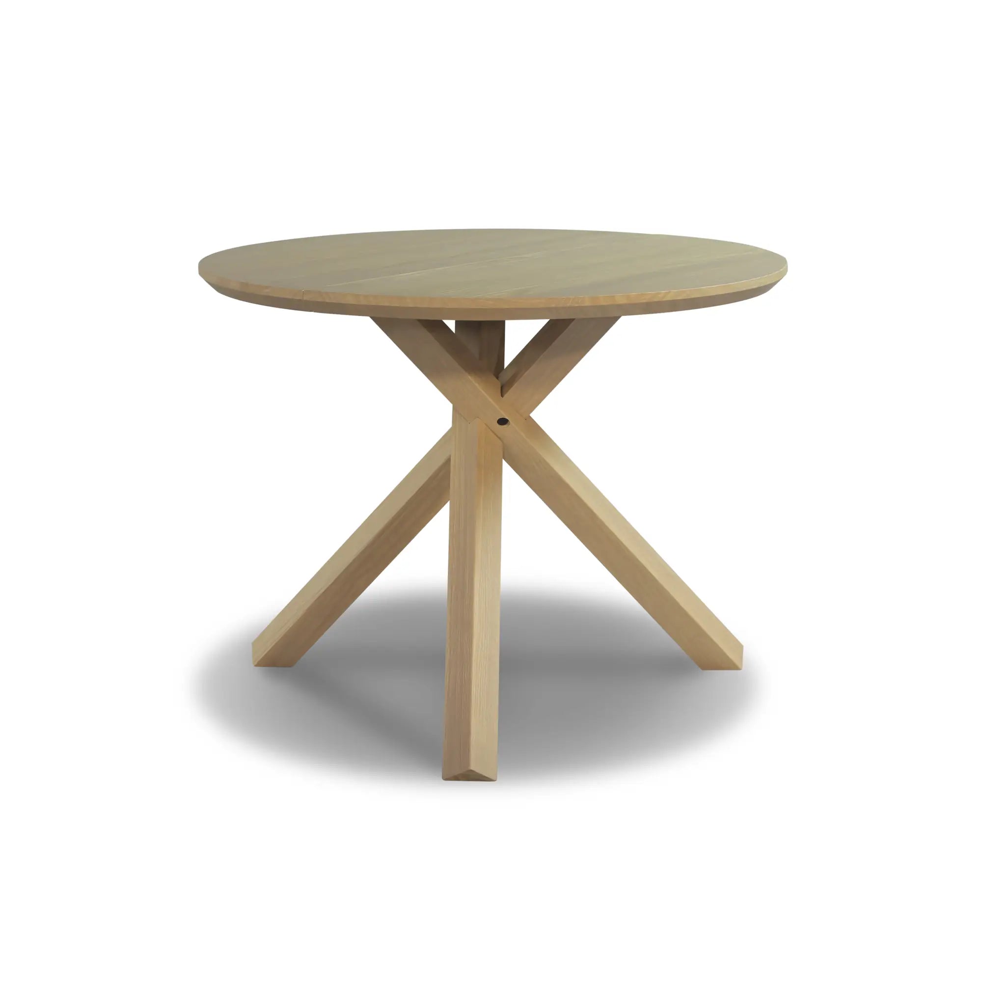 Stylish Cascais Round Dining Table - Modern Wooden Kitchen Table for 4-6 People | Perfect for Small Spaces, Breakfast Nooks & Cozy Family Meals