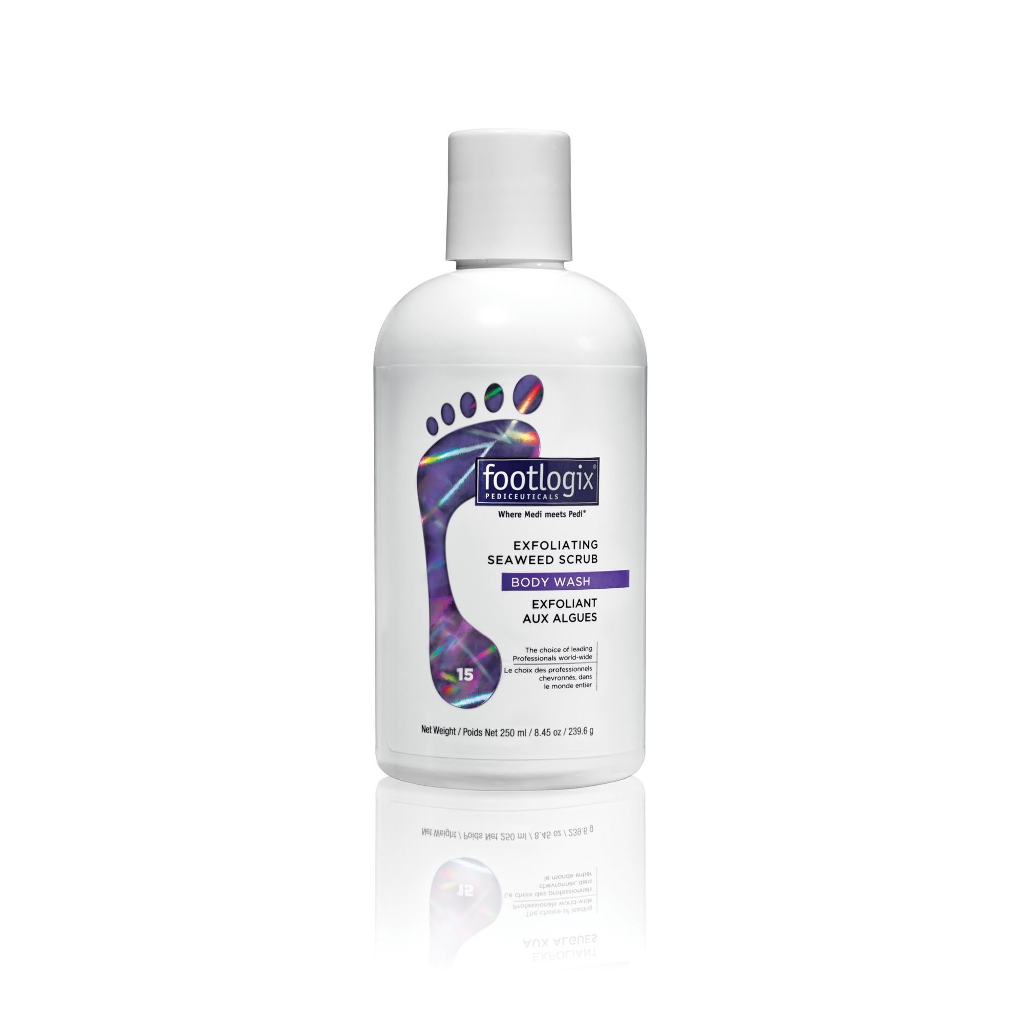 Footlogix Exfoliating Seaweed Scrub for Dry Cracked Feet – Natural Foot Care Treatment for Callus Removal & Softening – Perfect for Pedicures & At-Home Foot Spa