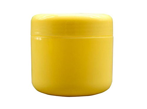 3Pcs 100ml Refillable Plastic Cosmetic Jars - Travel-Friendly Makeup Containers for Cream, Lotion, Lip Balm & Eyeshadow | Perfect for DIY Beauty, Sample Storage & On-the-Go Touch Ups