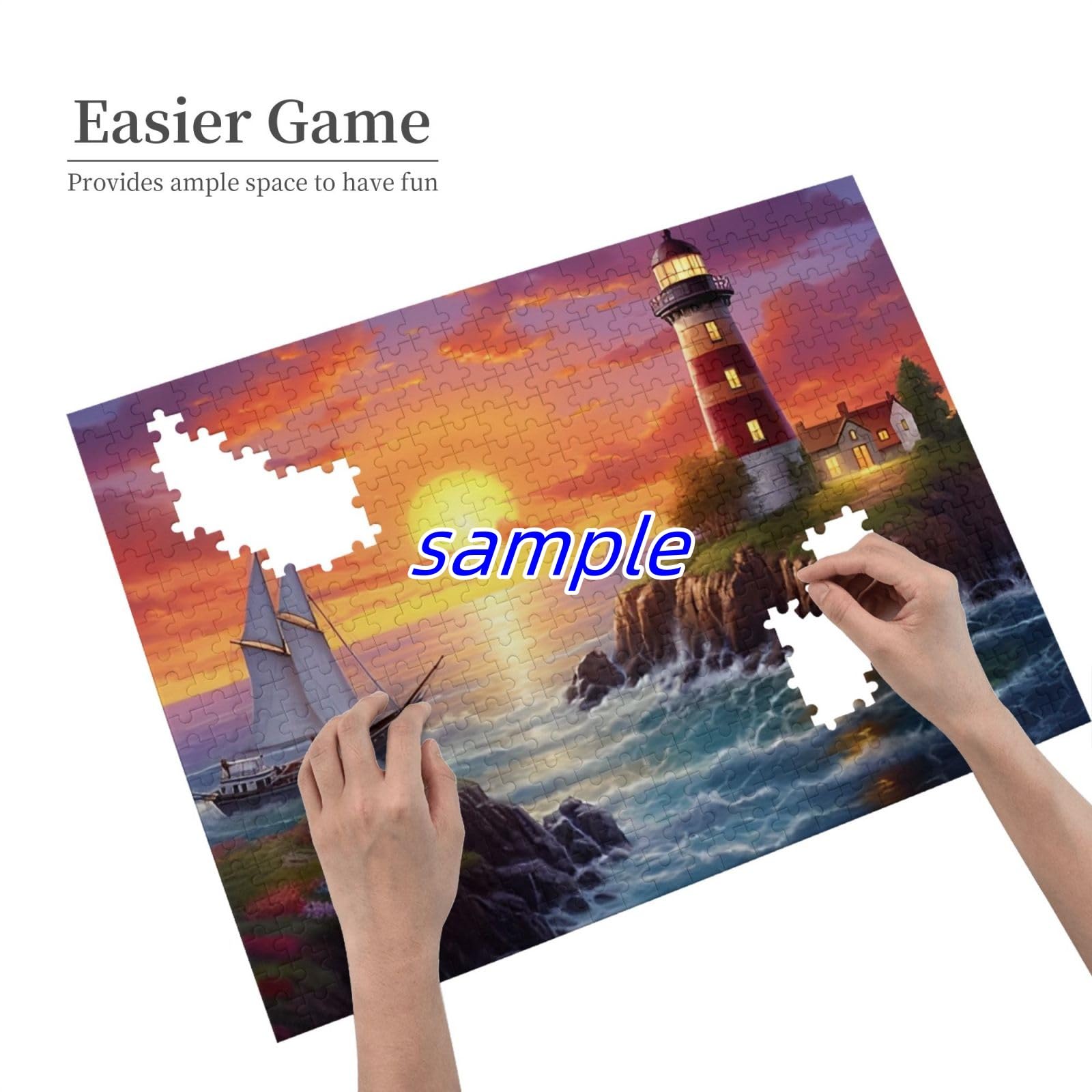 300-Piece Haunted House Puzzle - Spooky Witch Girl Castle Halloween Jigsaw with Vibrant Illustrations (14.9''x10.2'') | Perfect for Family Game Night & Halloween Party Decor