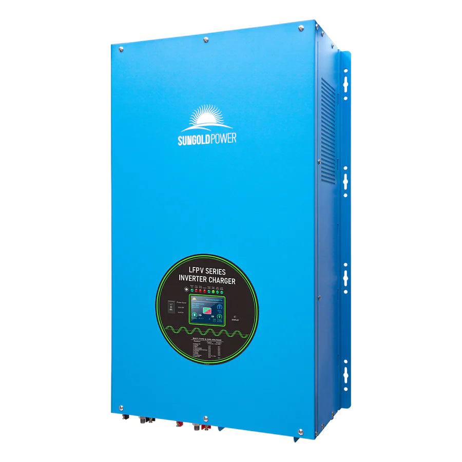 SunGoldPower 18,000W 48V Split Phase Pure Sine Wave Inverter Charger - Heavy Duty Power Solution for Off-Grid Homes, RVs & Solar Systems