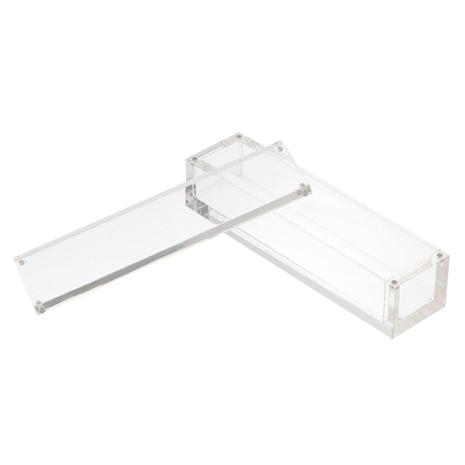 Jojofuny Clear Acrylic Dice Storage Box - Transparent Dice Holder & Display Case with Dice Tray - Perfect for D&D, MTG, Board Games and Collectible Dice Organization
