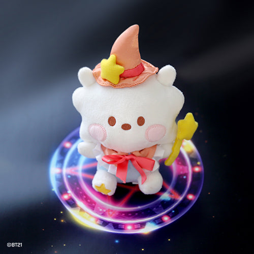 BT21 Minini Wizard Magician Plush Doll - RJ Character Stuffed Animal Toy for Kids & Adults | Cute Collectible Gift for BTS Fans, Room Decor, Birthday Present