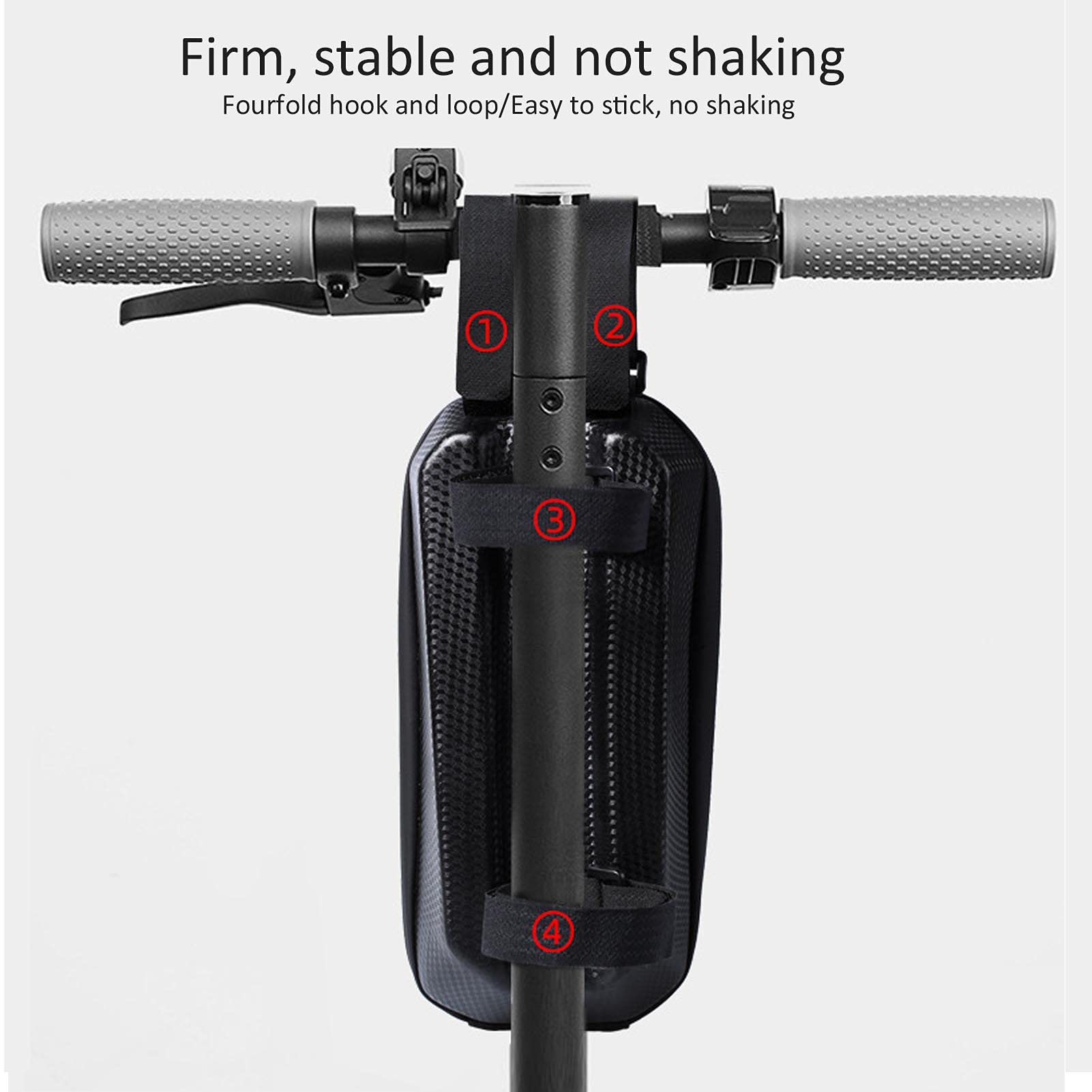 Premium Electric Scooter Handlebar Bag - Large Capacity EVA Hard Shell Front Storage for Commuting & Outdoor Adventures