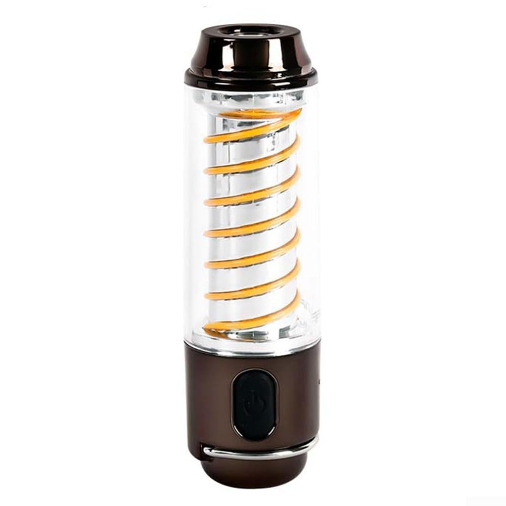 Waterproof Rechargeable Camping Flashlight - Copper Lighthouse Light for Outdoor Adventures, Hiking, and Emergency Use